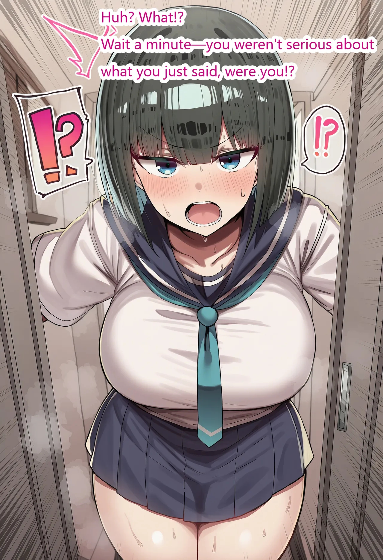 Pervert Brat Vs. Black-haired Bob-cut Girl ⑧ page 14