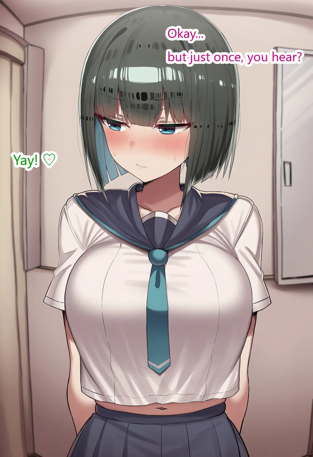 Pervert Brat Vs. Black-haired Bob-cut Girl ⑧ page 21