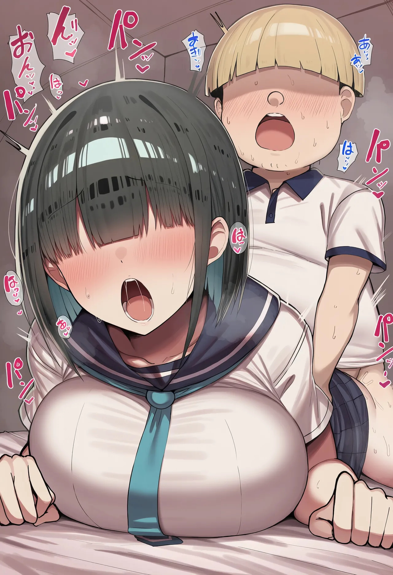 Pervert Brat Vs. Black-haired Bob-cut Girl ⑧ page 91