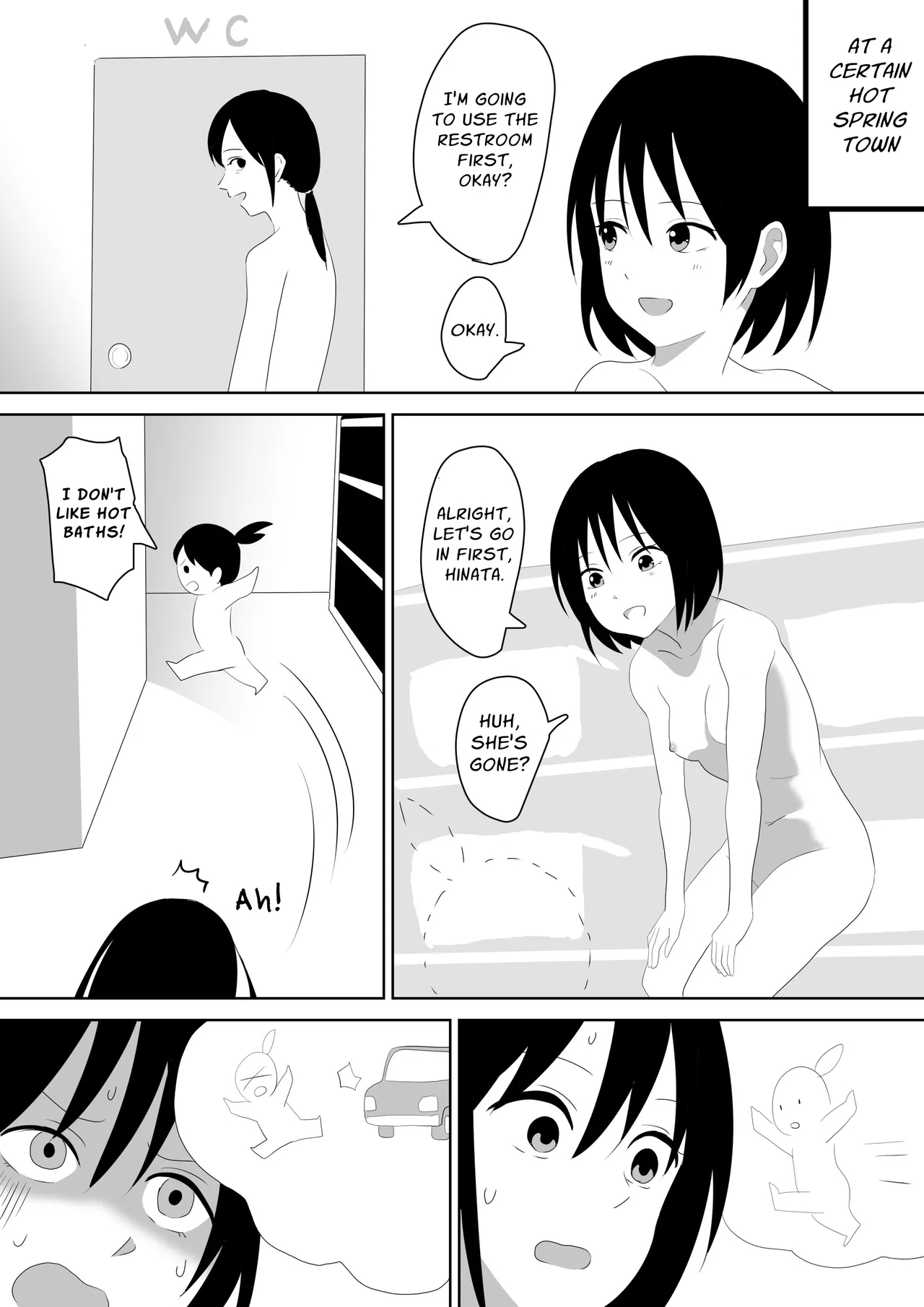 Running Around A Hotspring Town Naked page 1