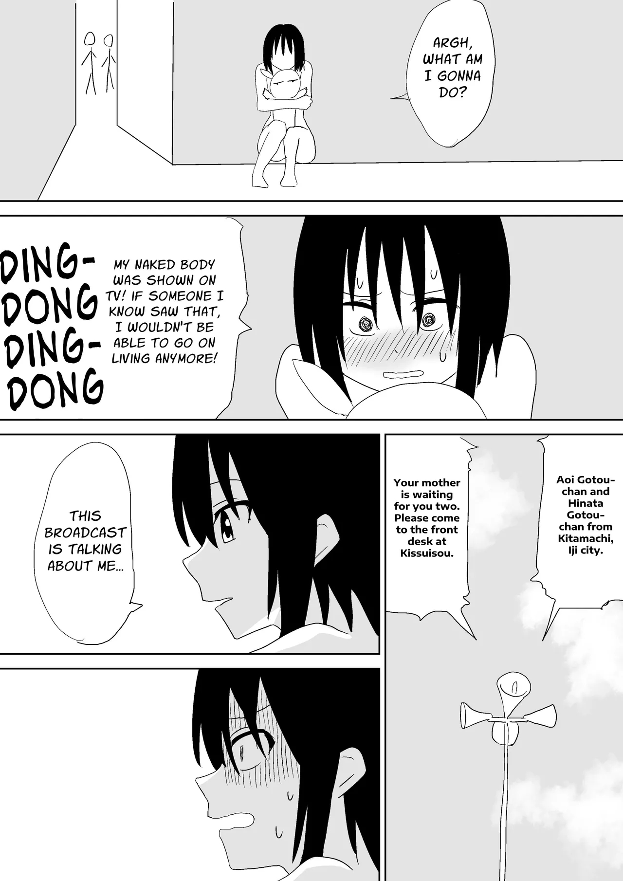Running Around A Hotspring Town Naked page 16