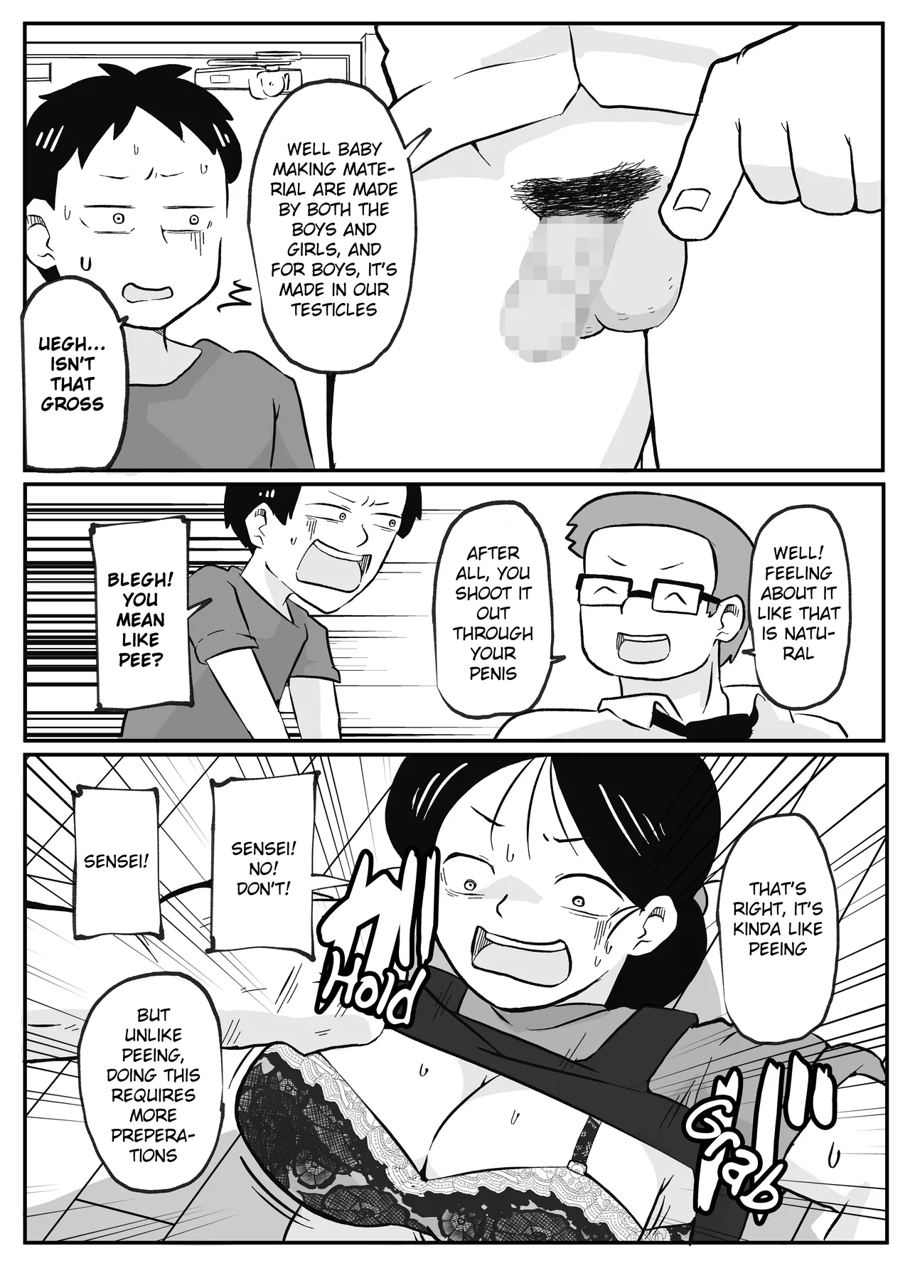 Sensei's Extra Lessons ~how Babies Are Made~ page 9