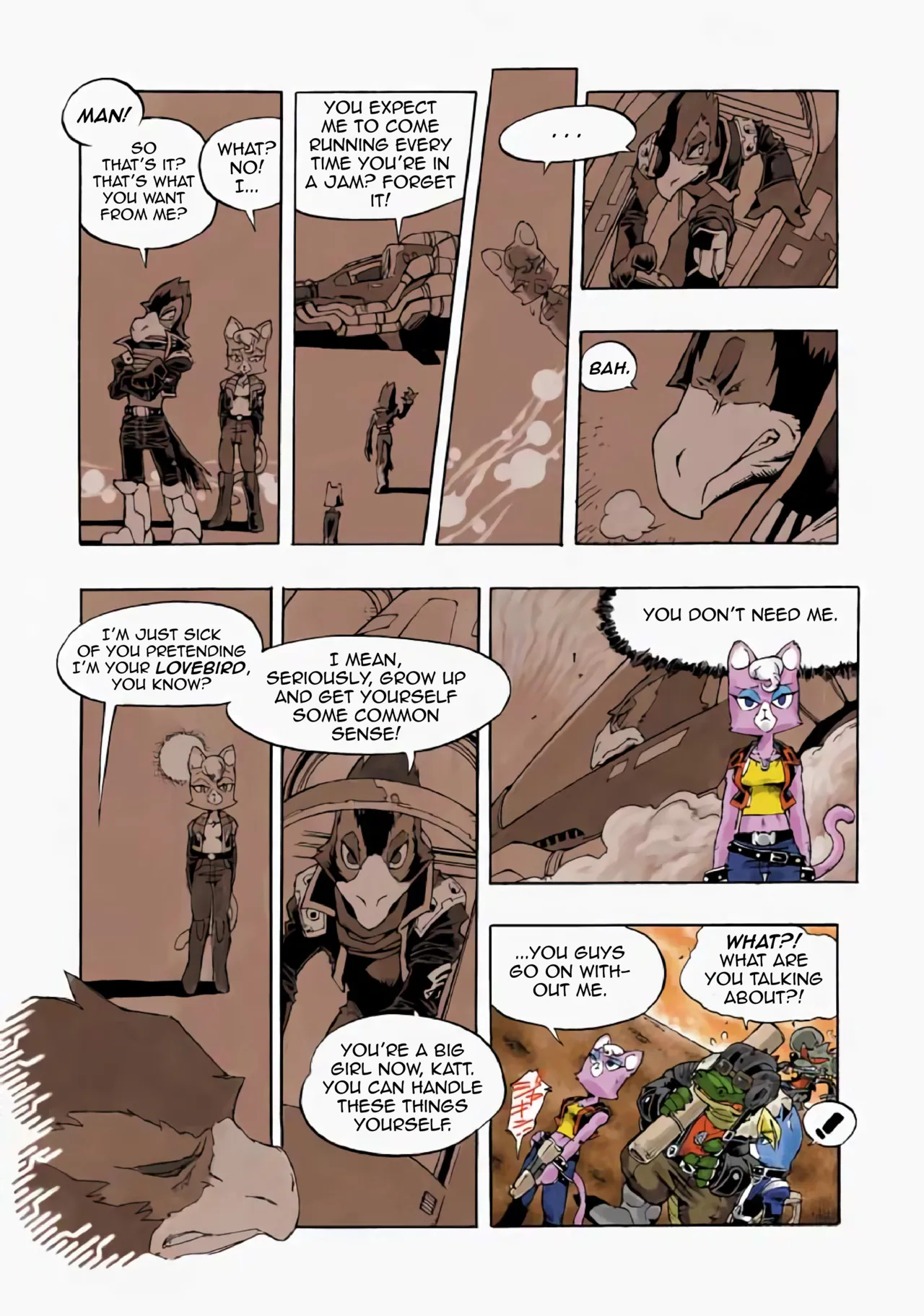 Star Fox: Farewell, Beloved Falco page 45