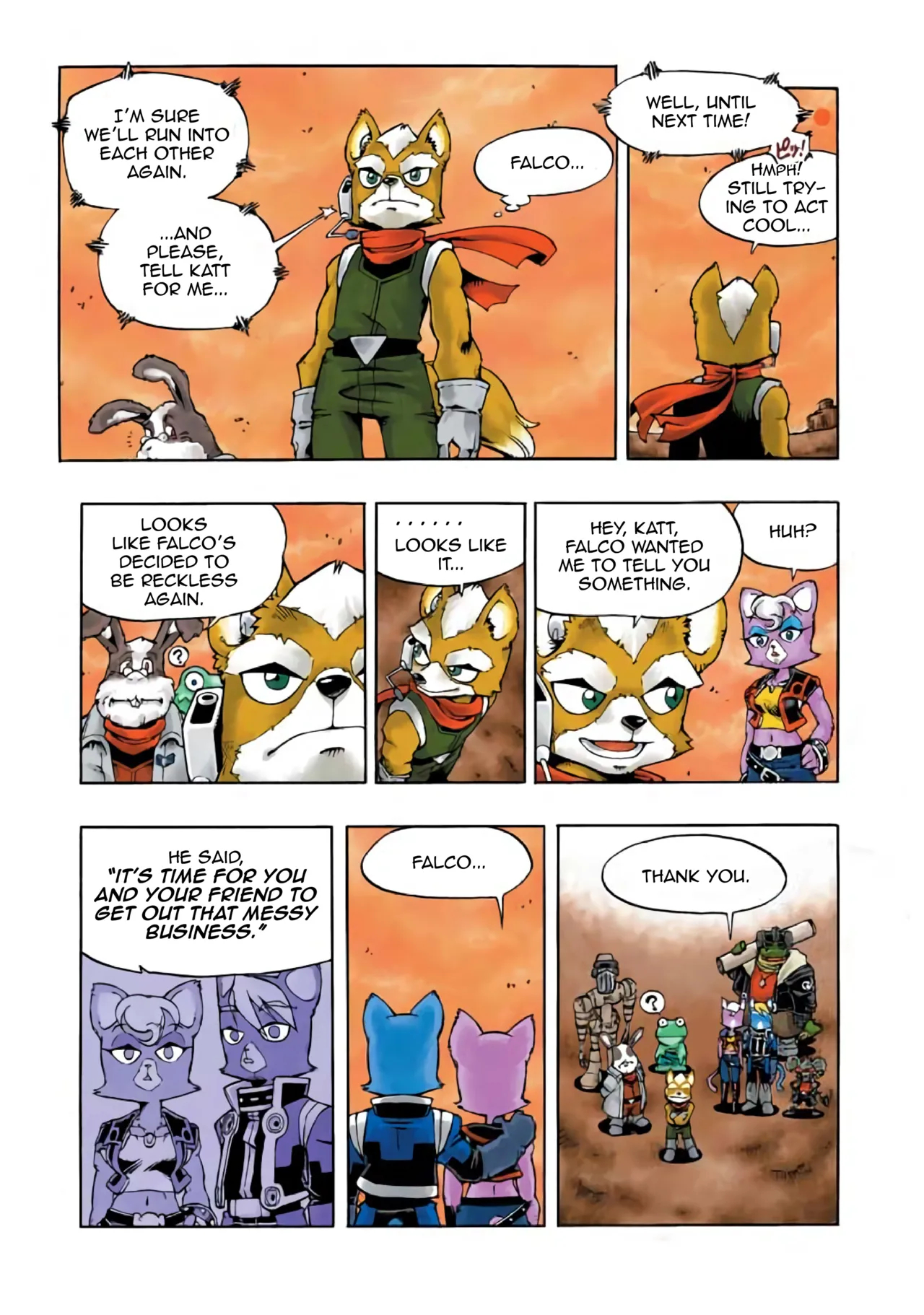Star Fox: Farewell, Beloved Falco page 62