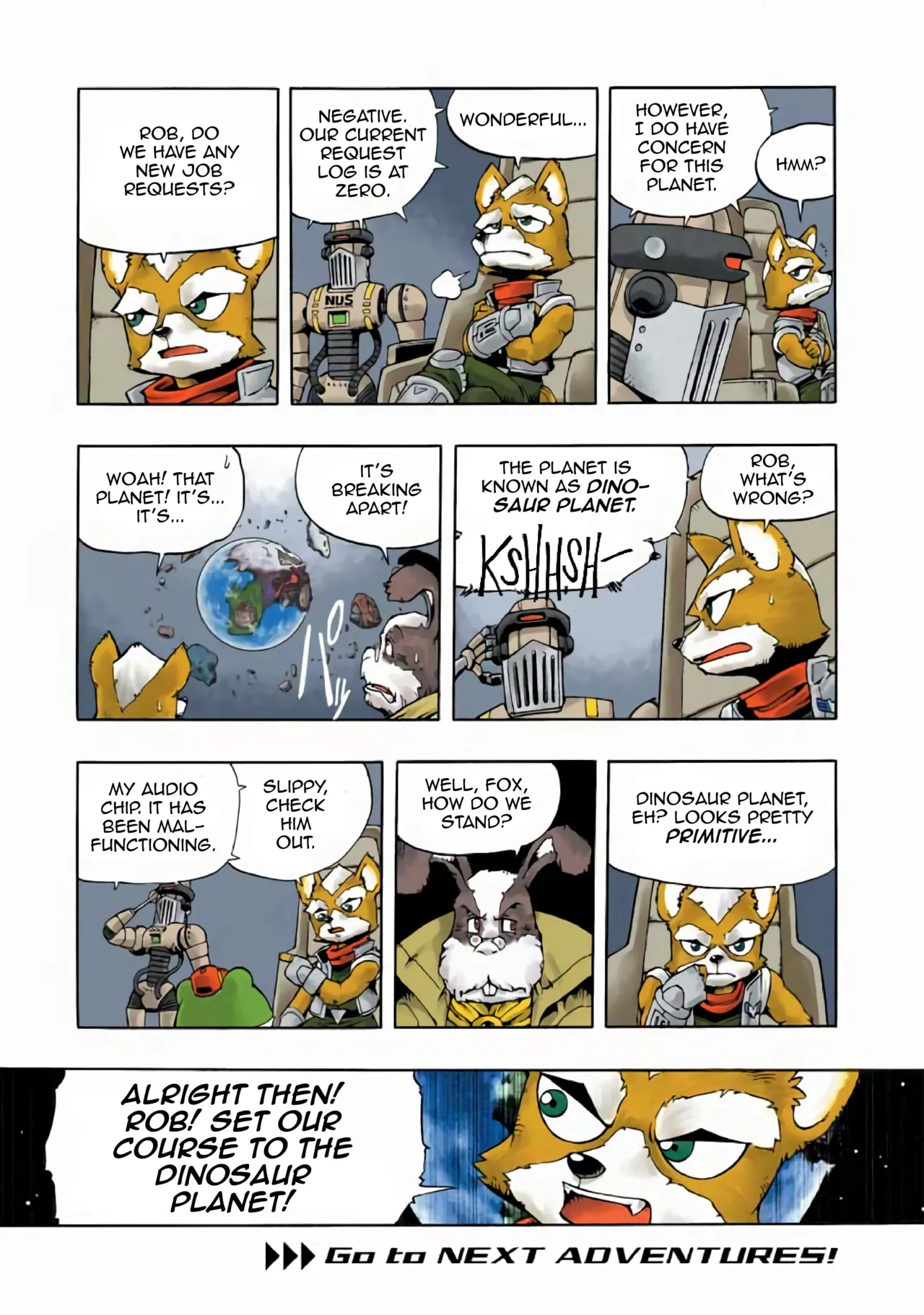 Star Fox: Farewell, Beloved Falco page 64