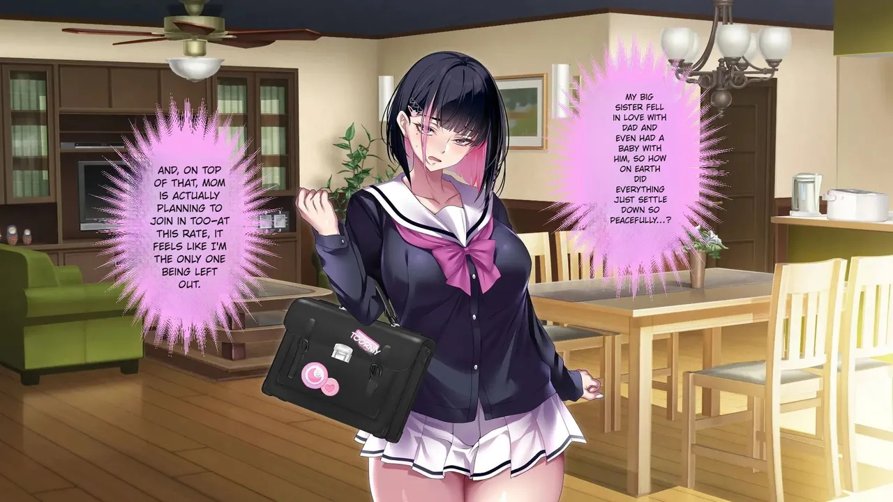 The Story Of A Peerless Father Impregnating His Black-haired Gyaru Daughter. page 583