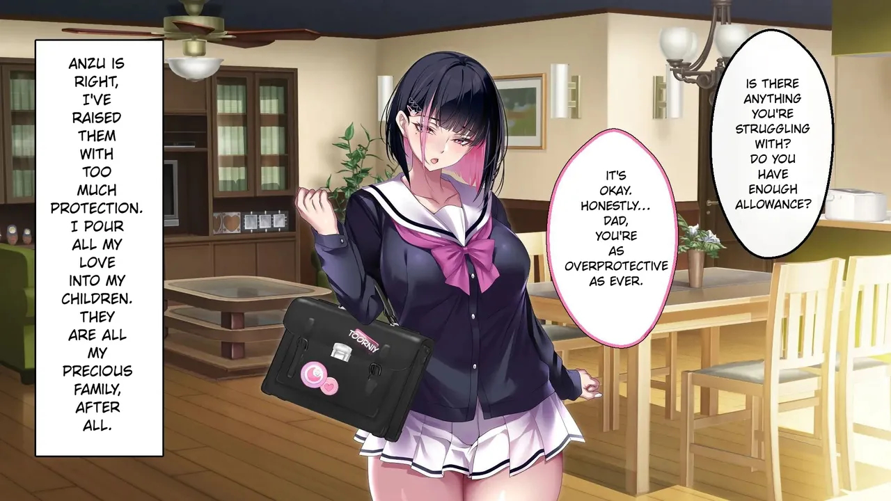 The Story Of A Peerless Father Impregnating His Black-haired Gyaru Daughter. page 9