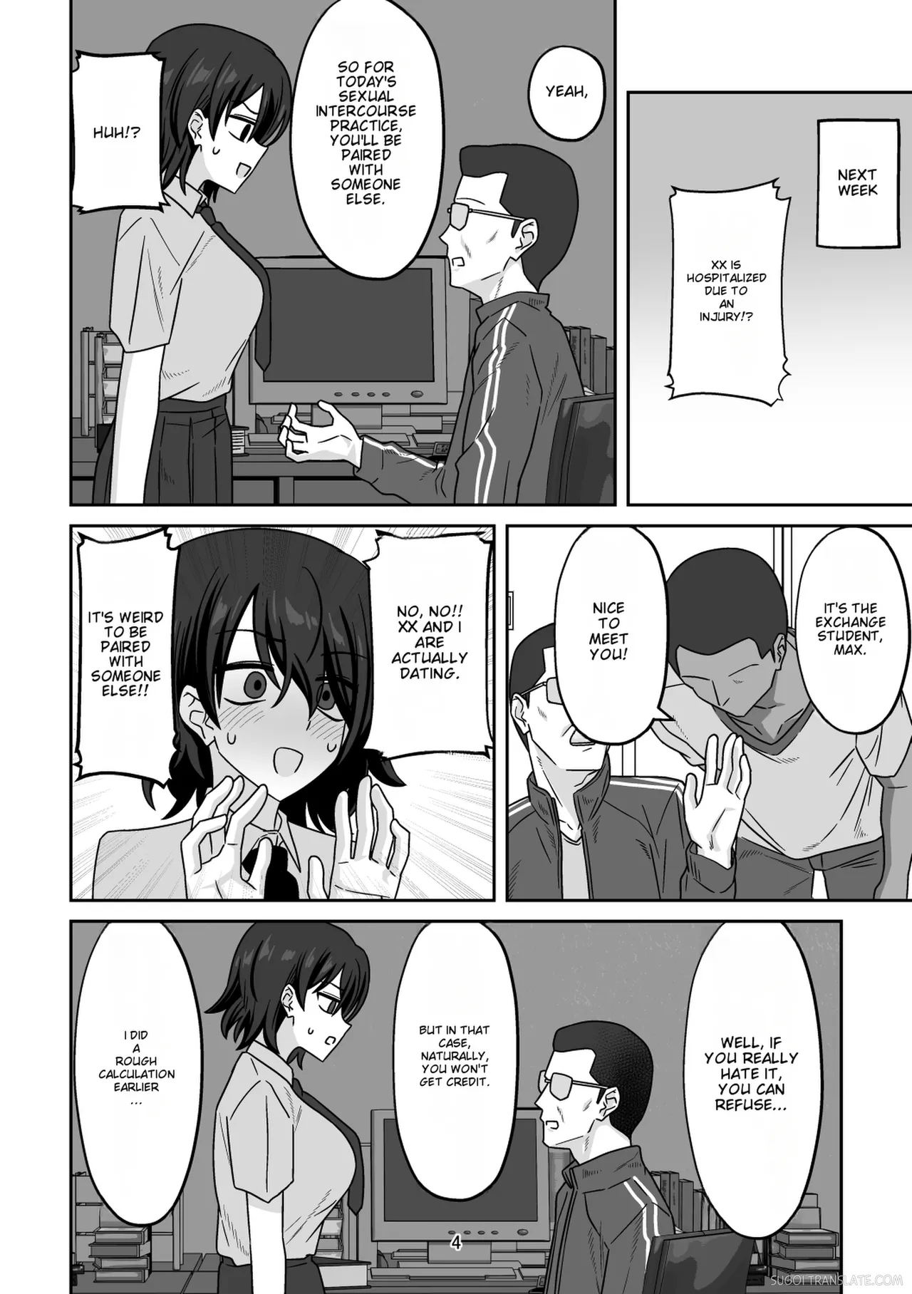 The Story Of How My Girlfriend Was Paired Up With A Foreign Exchange Student Because I Skipped The Sex Ed Practical, And Ended Up Getting Pounded By His Massive Foreign Cock page 3
