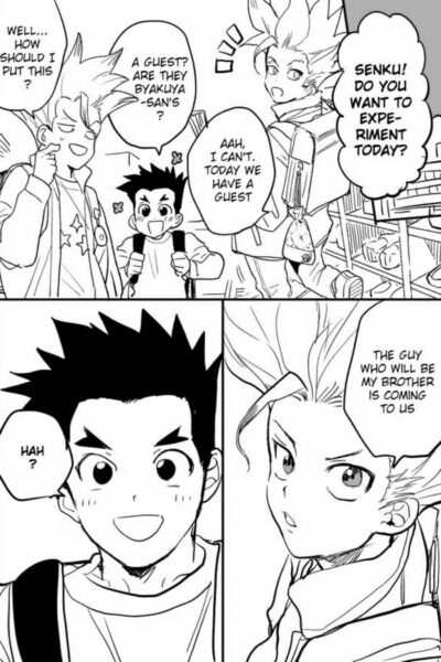 Tsukasa And Senku Become Unrelated Brothers In A Modern Au page 1