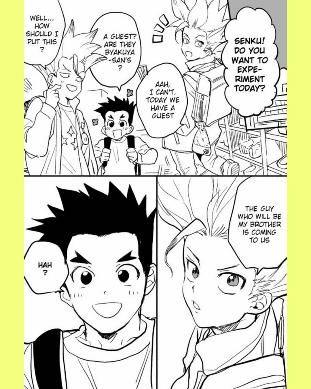 Tsukasa And Senku Become Unrelated Brothers In A Modern Au page 1