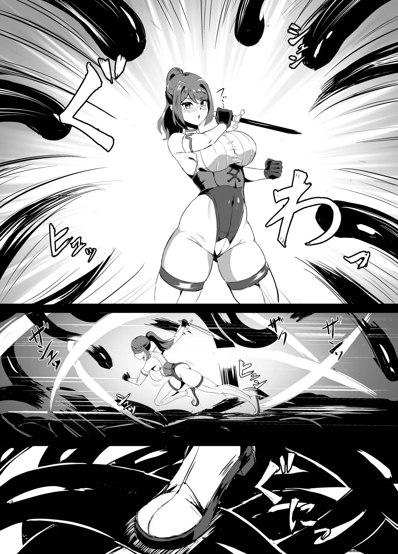 Wakate Elite Na Seijo Kishi-sama, Kyouaku Shokushu Ni Shiborareru ~mugen Ni Ikasare Buzama Haiboku Maryokujiru Tarenagashi Genkai Energy Drain Hen~ page 7
