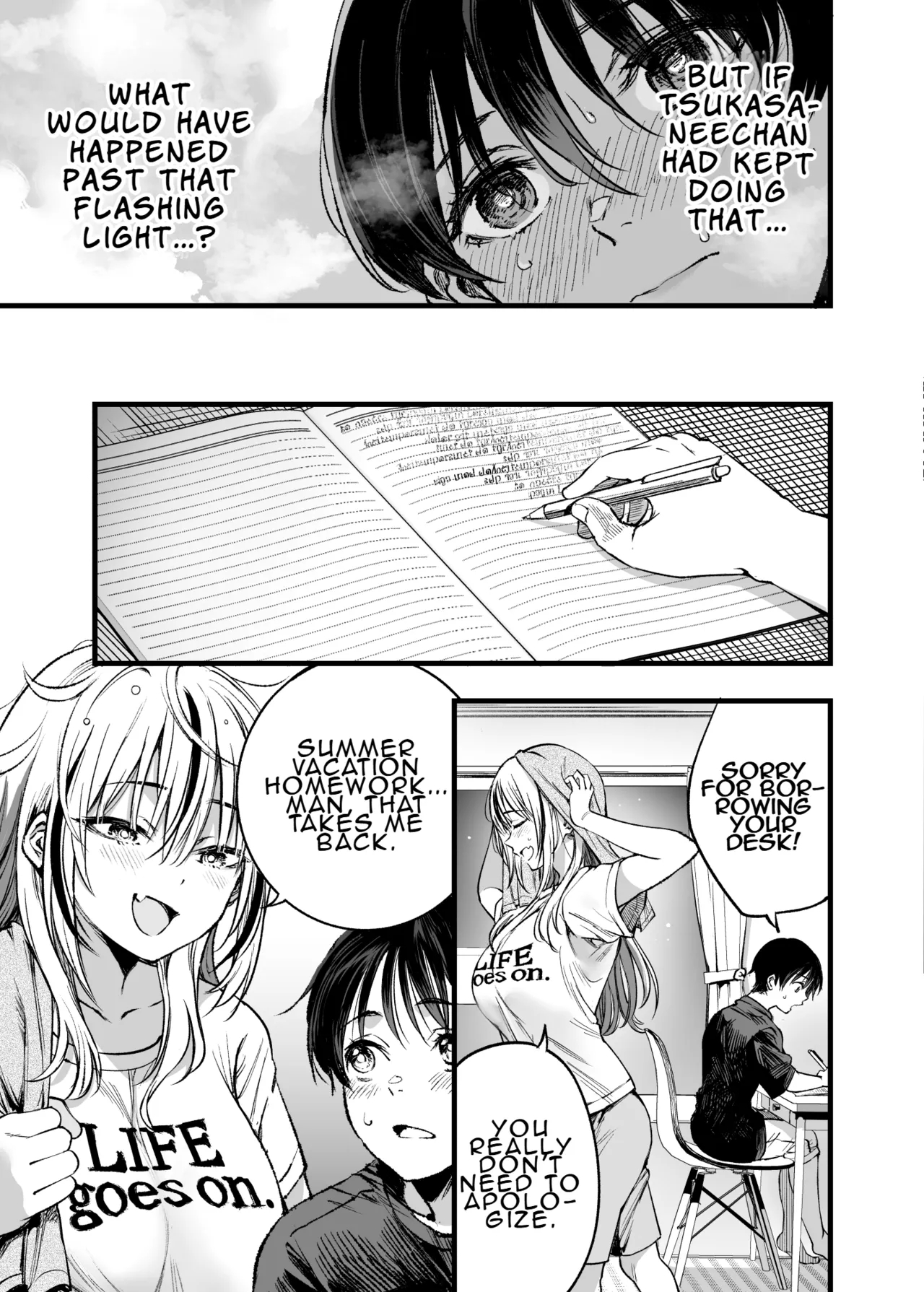 A Boy Embraced By His Older Sister: Summer page 16