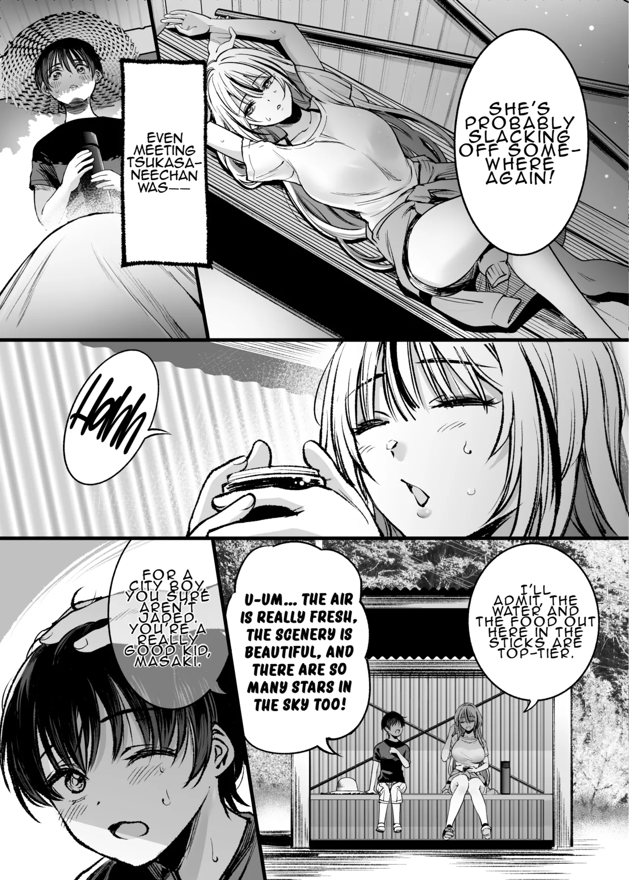 A Boy Embraced By His Older Sister: Summer page 20