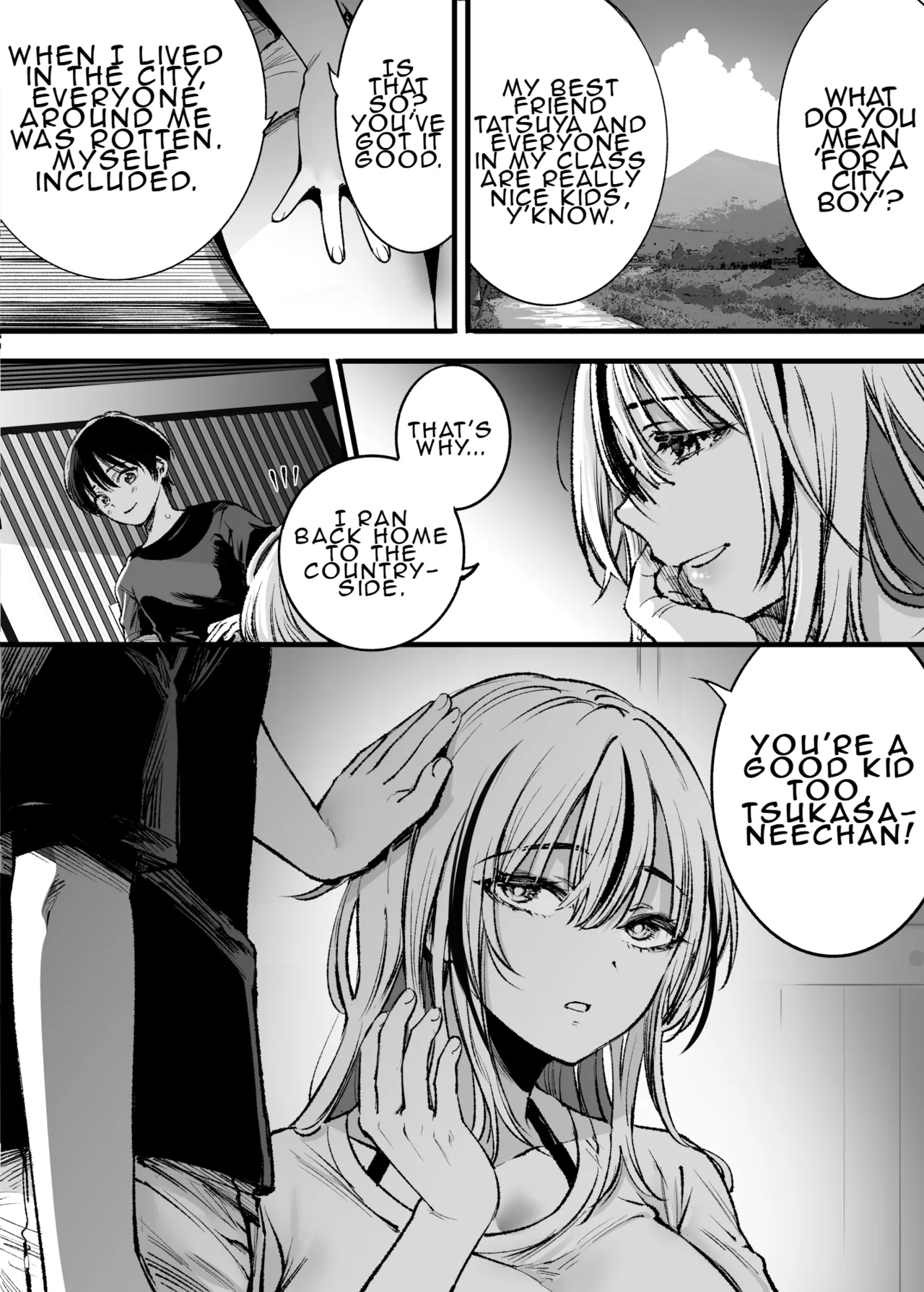 A Boy Embraced By His Older Sister: Summer page 21
