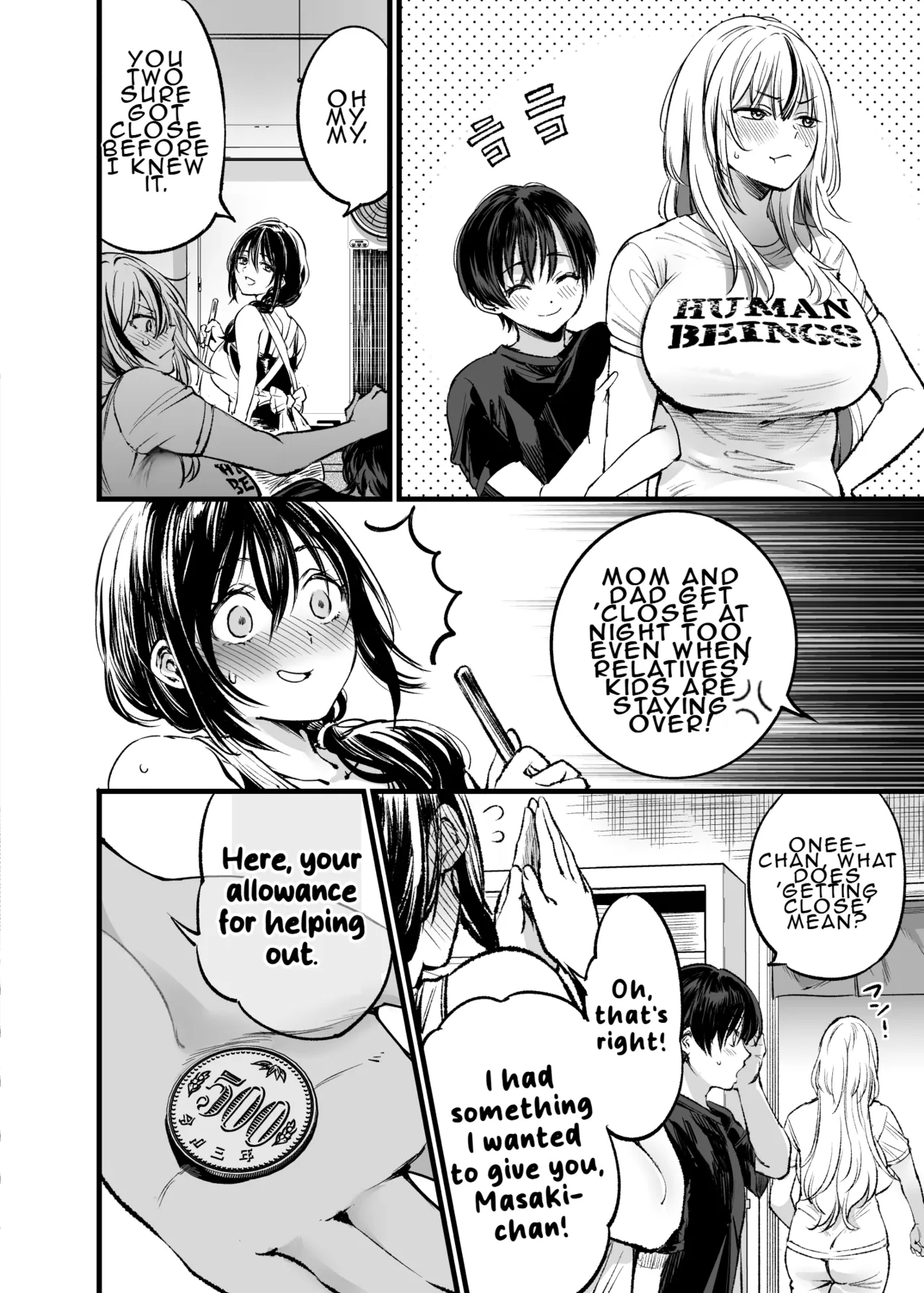 A Boy Embraced By His Older Sister: Summer page 39