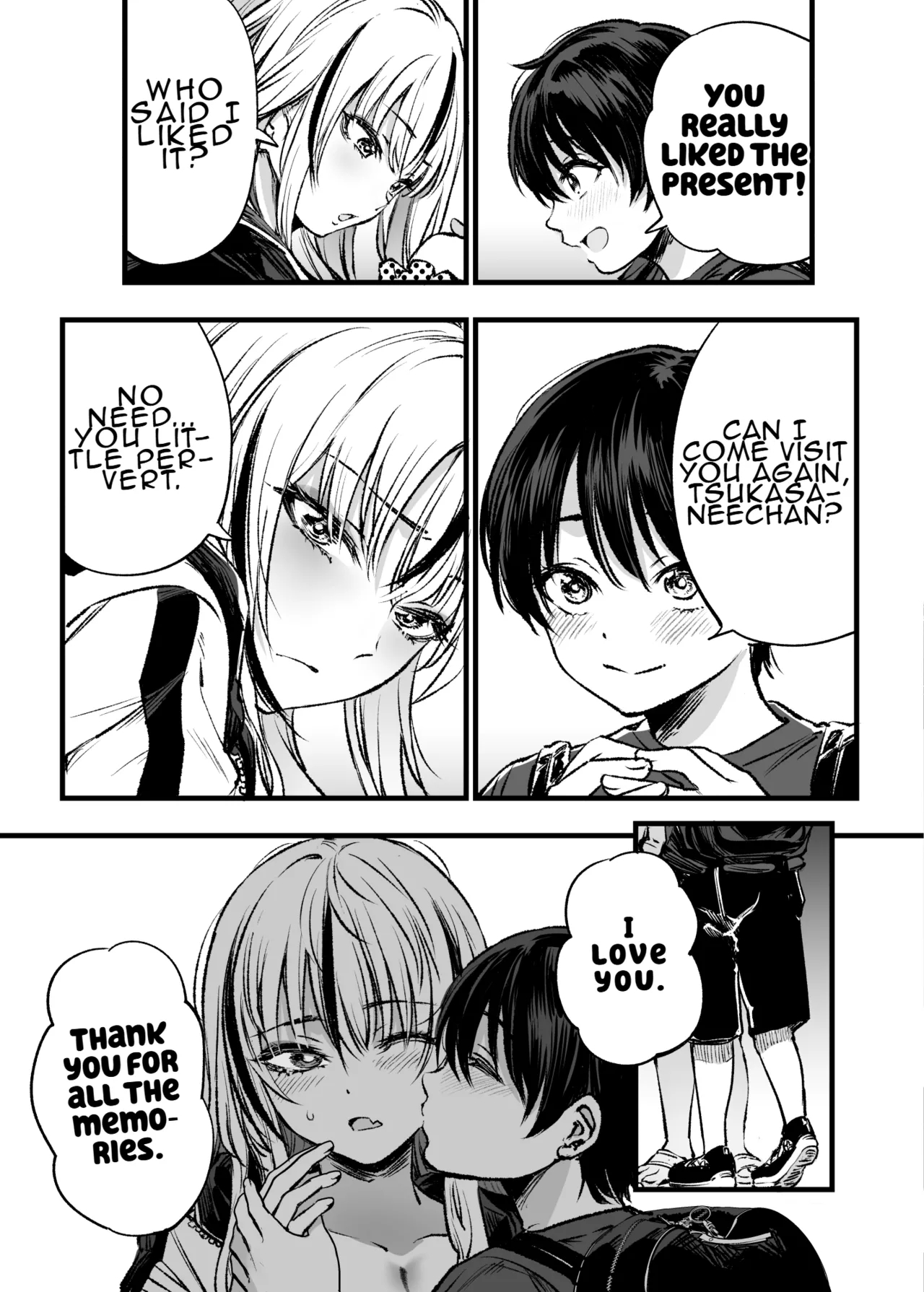 A Boy Embraced By His Older Sister: Summer page 58