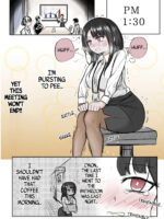 Desperate Office Lady Uses Men's Bathroom By Mistake page 1