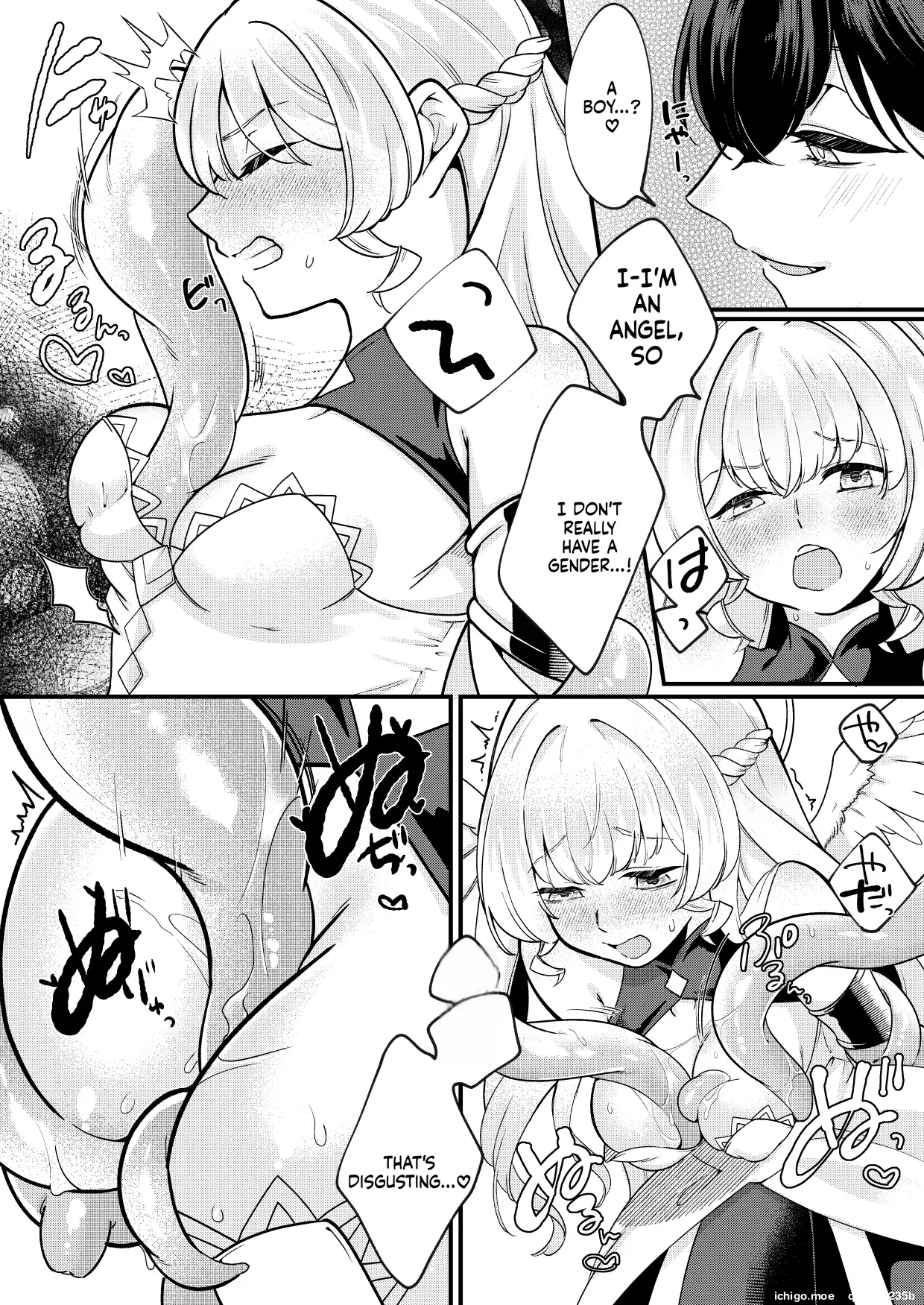 Futanari Tenshi Ga Succubus Ni Jikakyousei Sareru Ohanashi page 5