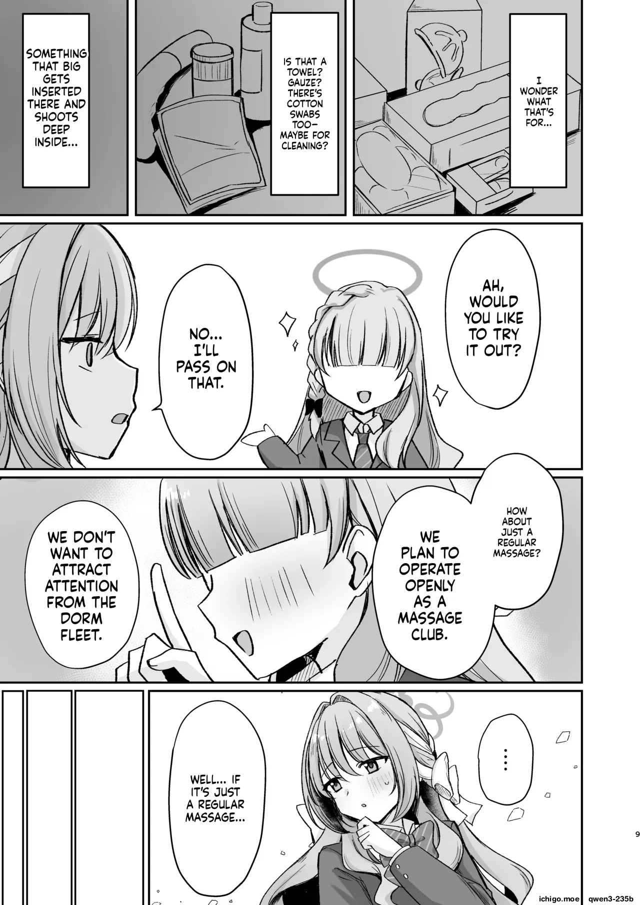 Hossoku Seikan Massage-bu!? page 8