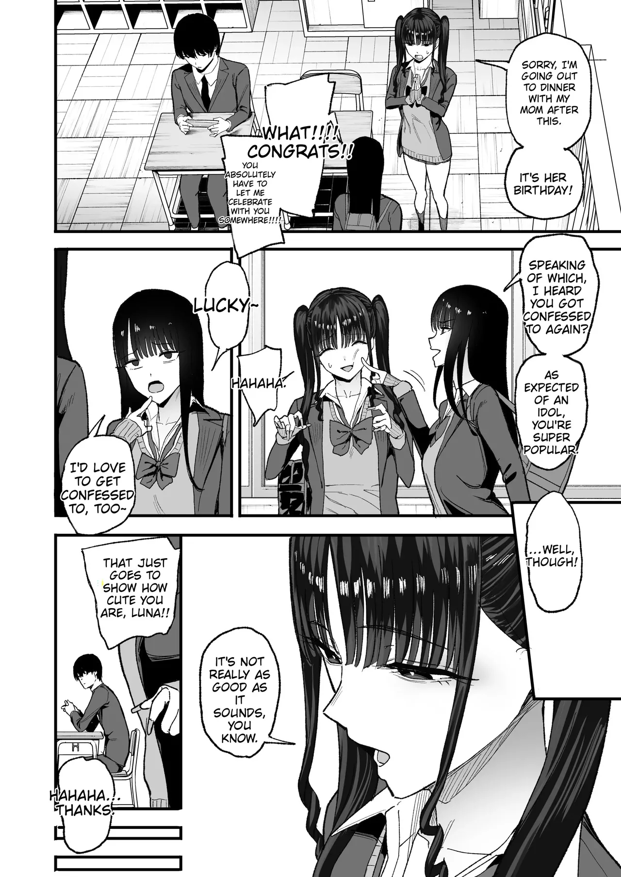 How I, A 2d-obsessed Otaku, Fell For The Busty Idol Who Transferred To My School page 12