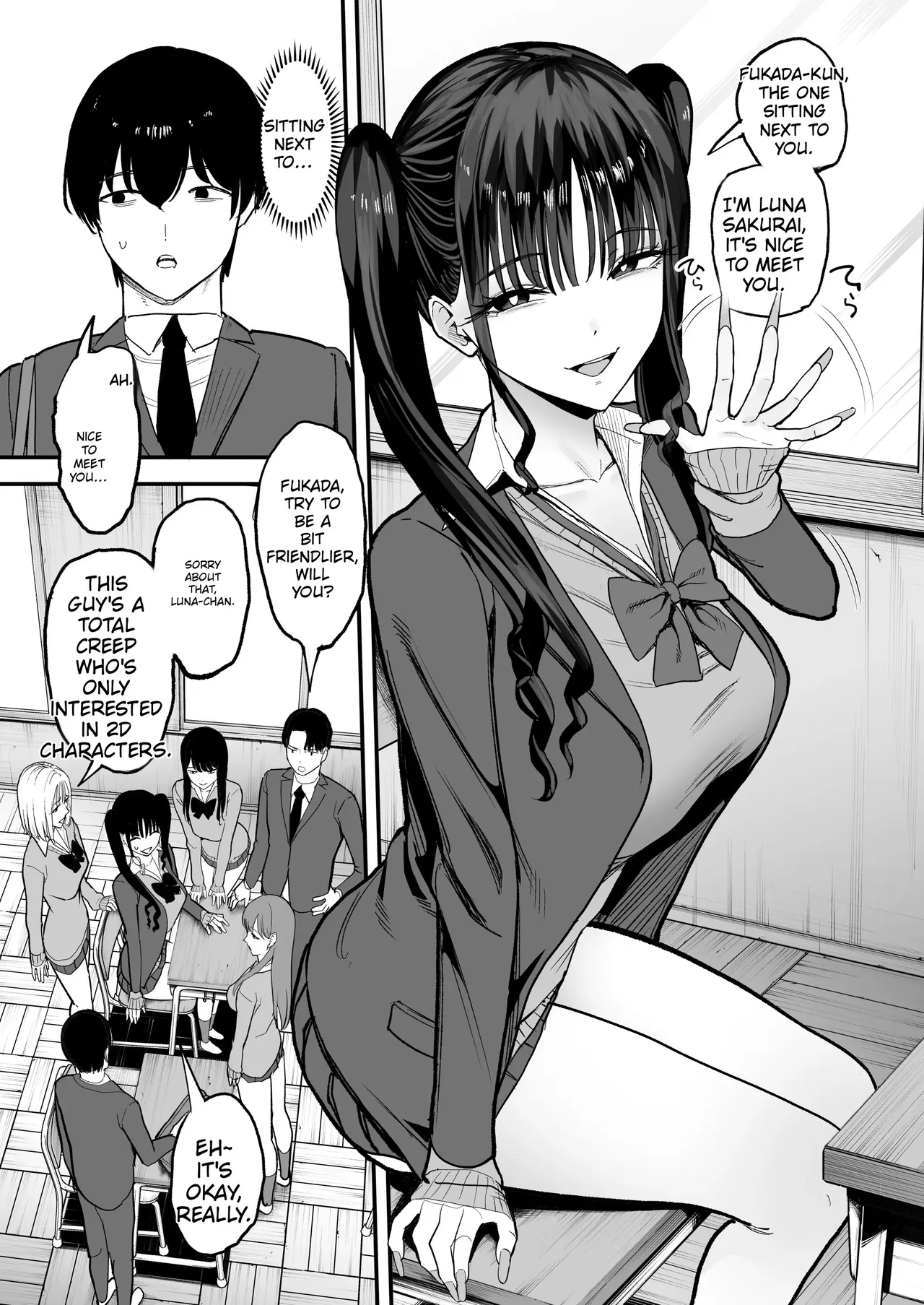 How I, A 2d-obsessed Otaku, Fell For The Busty Idol Who Transferred To My School page 7
