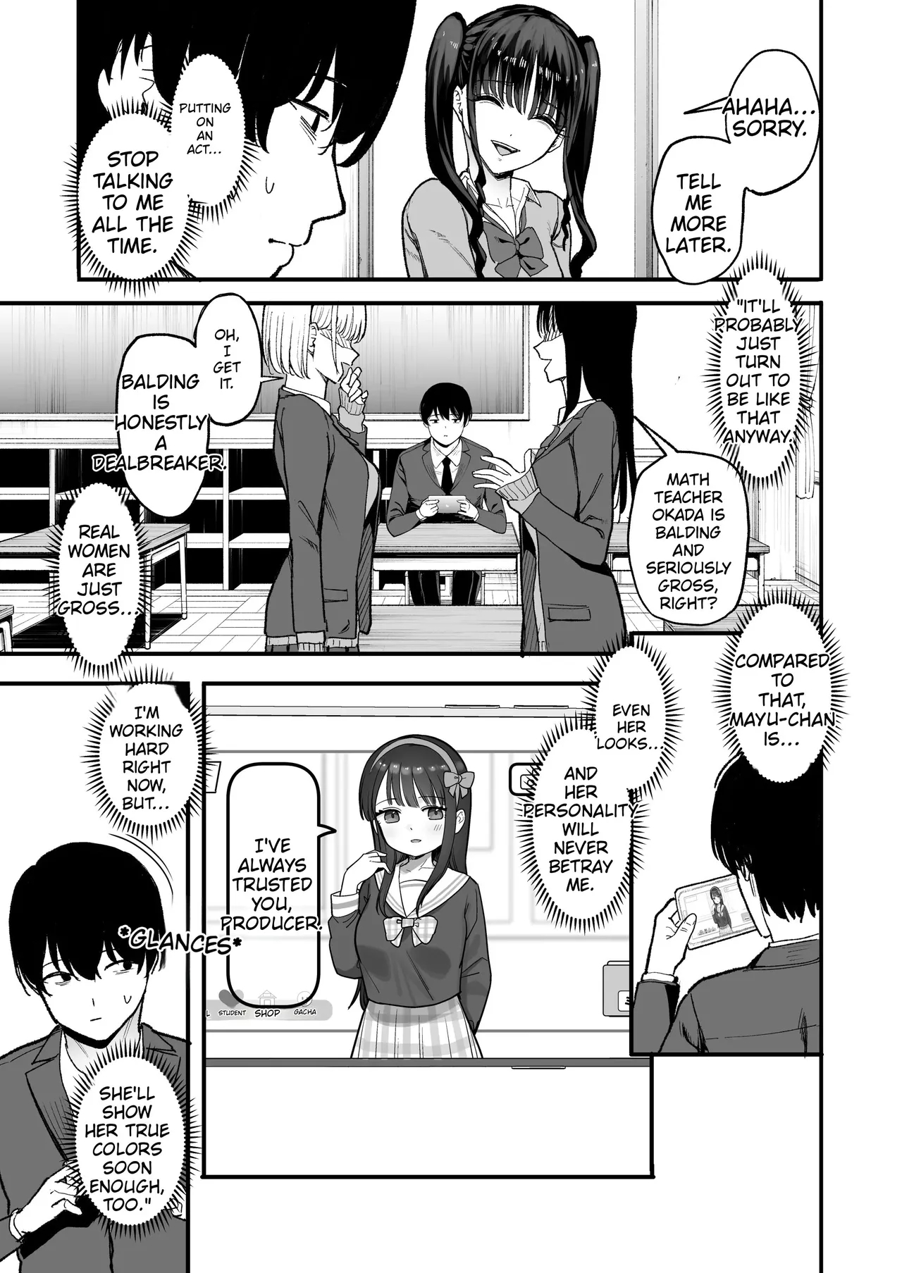 How I, A 2d-obsessed Otaku, Fell For The Busty Idol Who Transferred To My School page 9