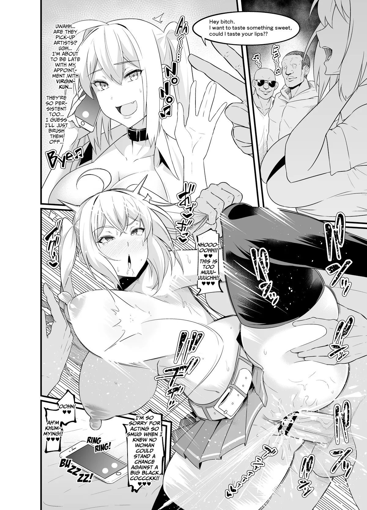 Saya-chan Getting Picked-up By Burly Black Men Before Her Date page 2