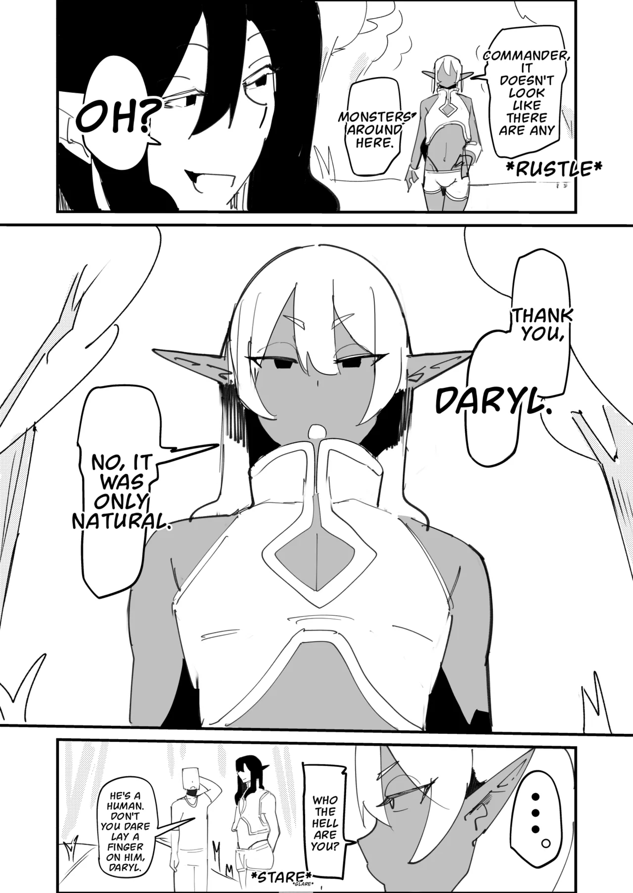 Tensei Shitara Dosukebe Osu Elf Ga Erosugite Homo Ni Naru Hanashi page 2