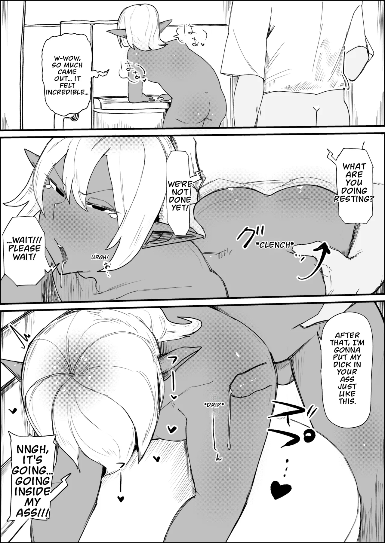 Tensei Shitara Dosukebe Osu Elf Ga Erosugite Homo Ni Naru Hanashi page 27