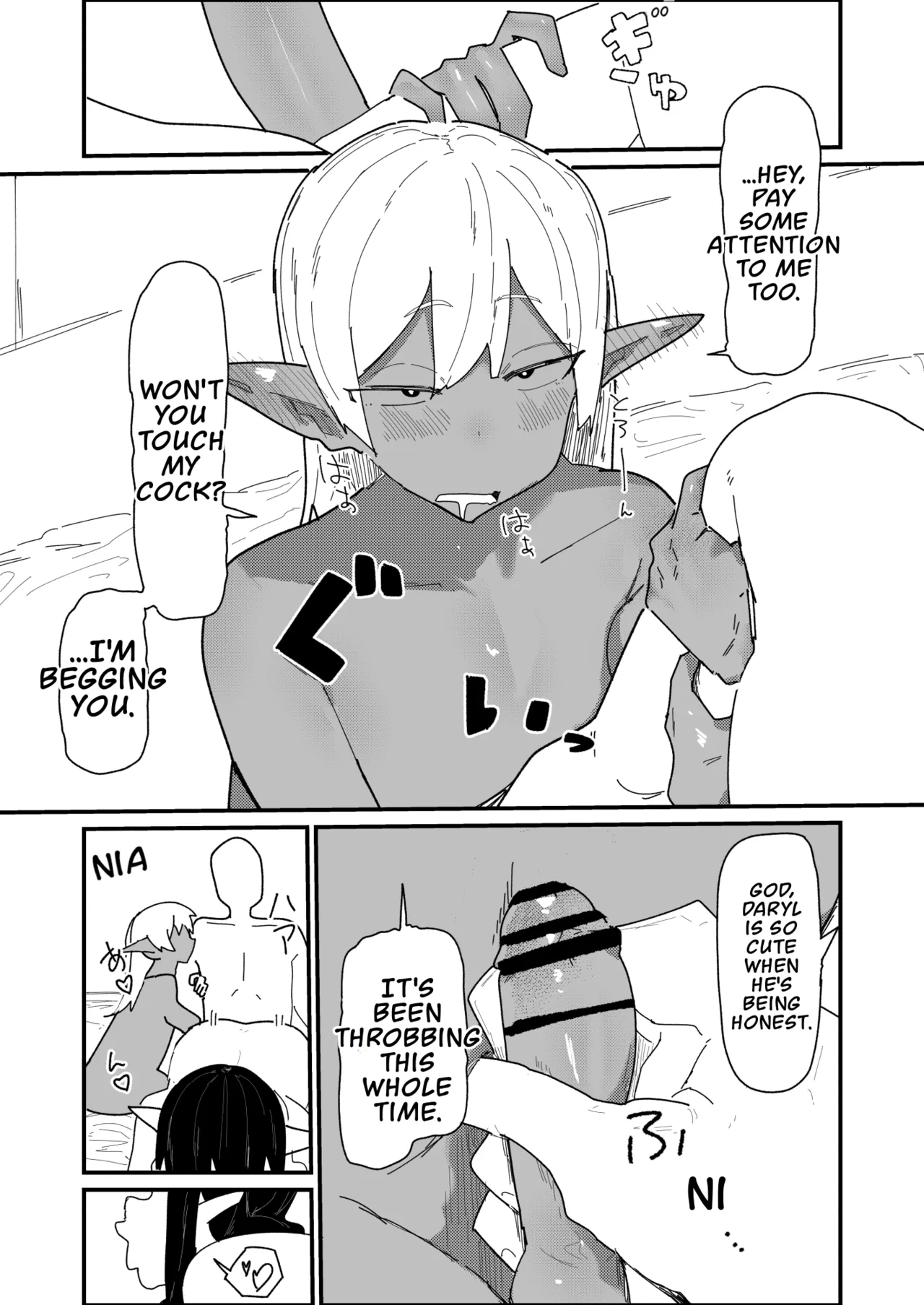 Tensei Shitara Dosukebe Osu Elf Ga Erosugite Homo Ni Naru Hanashi page 41