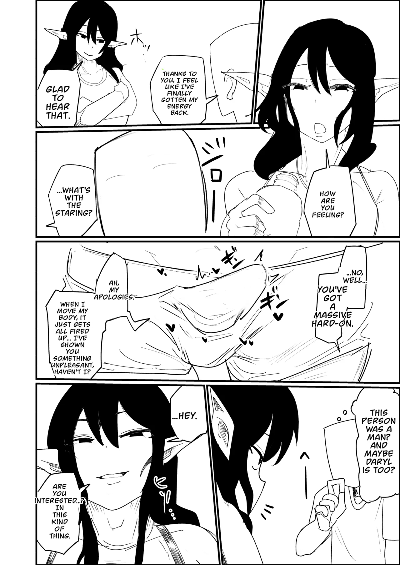 Tensei Shitara Dosukebe Osu Elf Ga Erosugite Homo Ni Naru Hanashi page 7