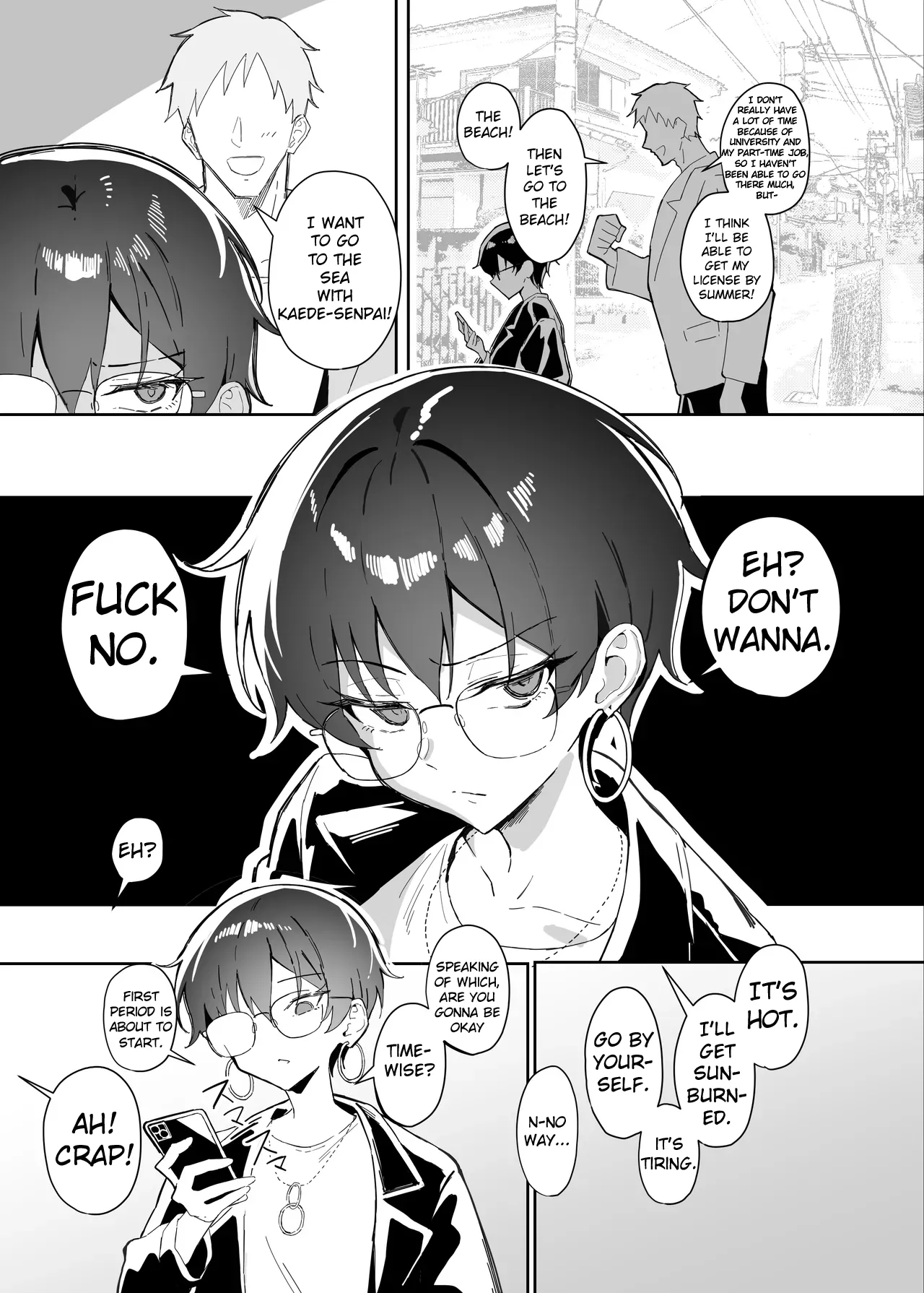 A Boring Date With My Blunt, Boyish Babe And Her Hidden Assets Part 2 page 6