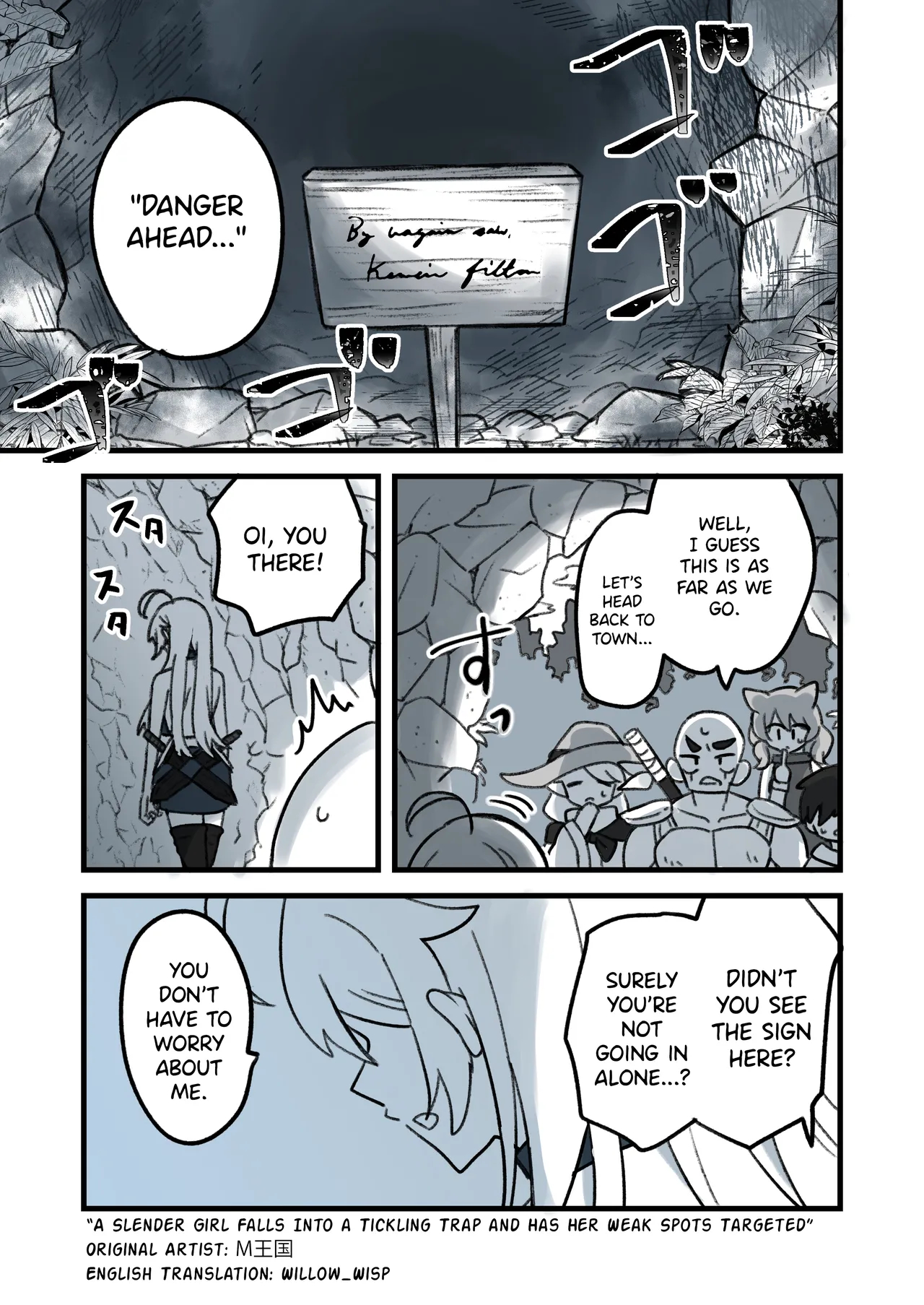 A Slender Girl Falls Into A Tickling Trap And Has Her Weak Spots Targeted page 1