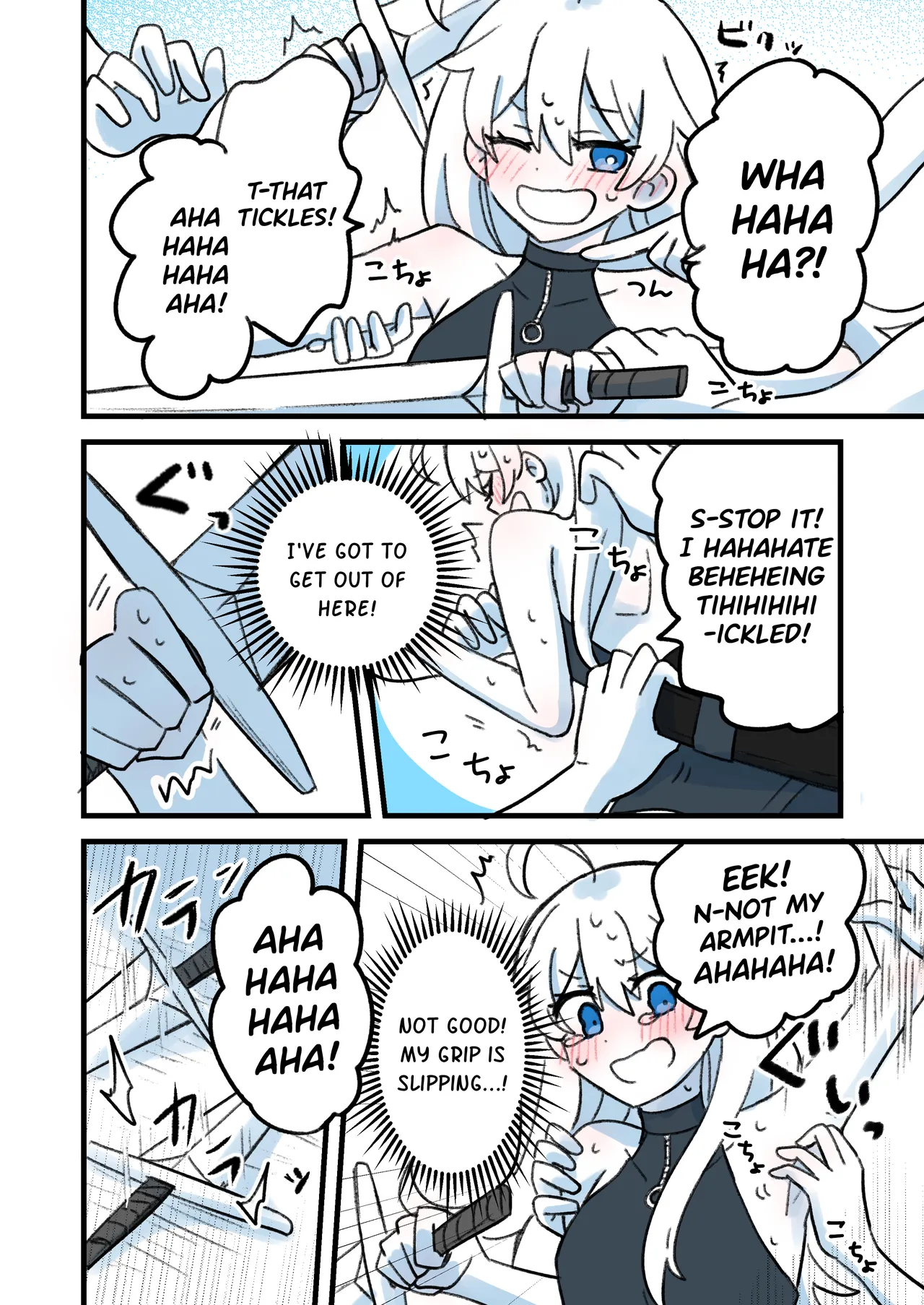 A Slender Girl Falls Into A Tickling Trap And Has Her Weak Spots Targeted page 6