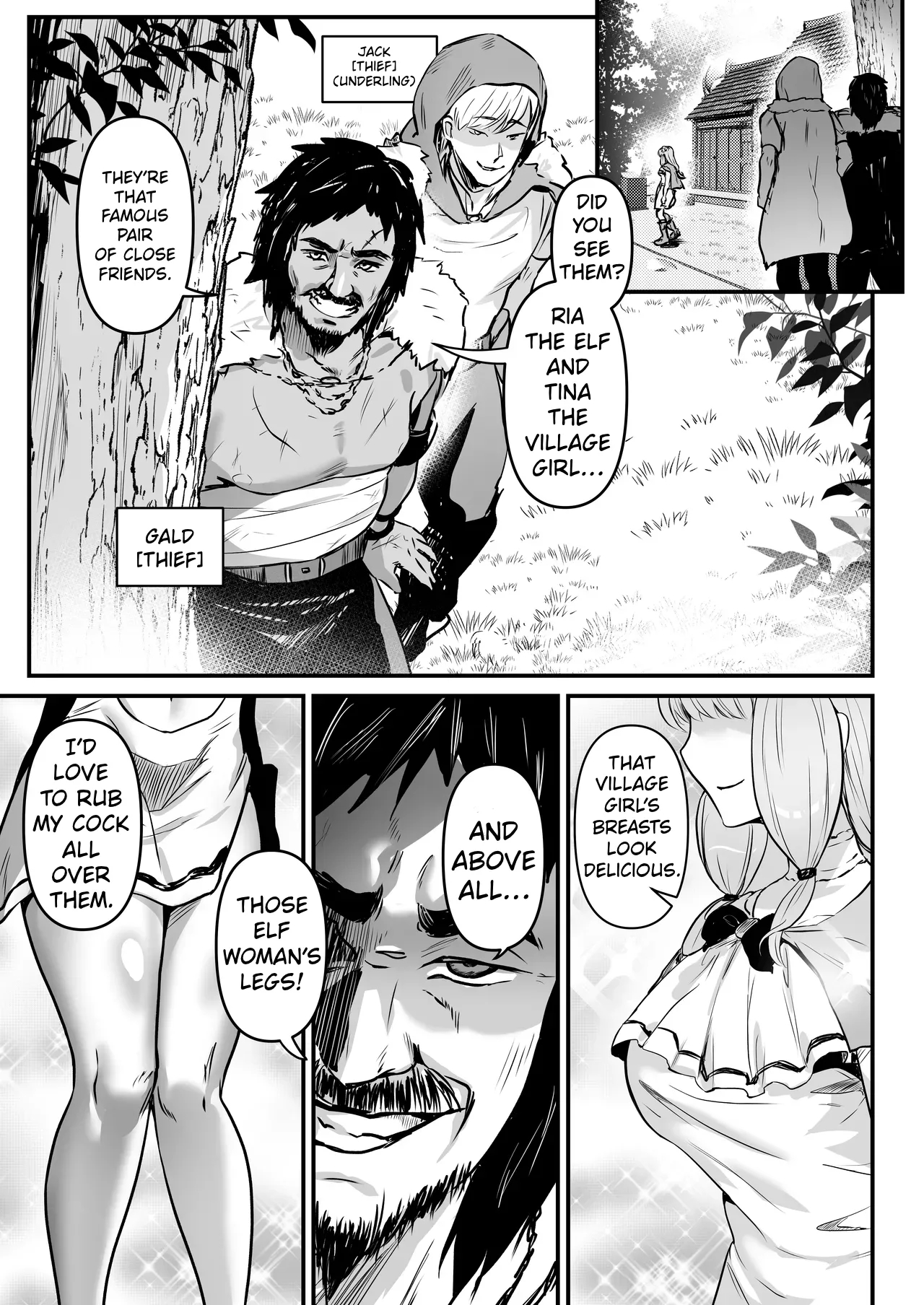 A Story About A Pair Of Thieves Who Swap Bodies With A Beautiful Elf And A Village Girl And Take Over Their Lives. page 4