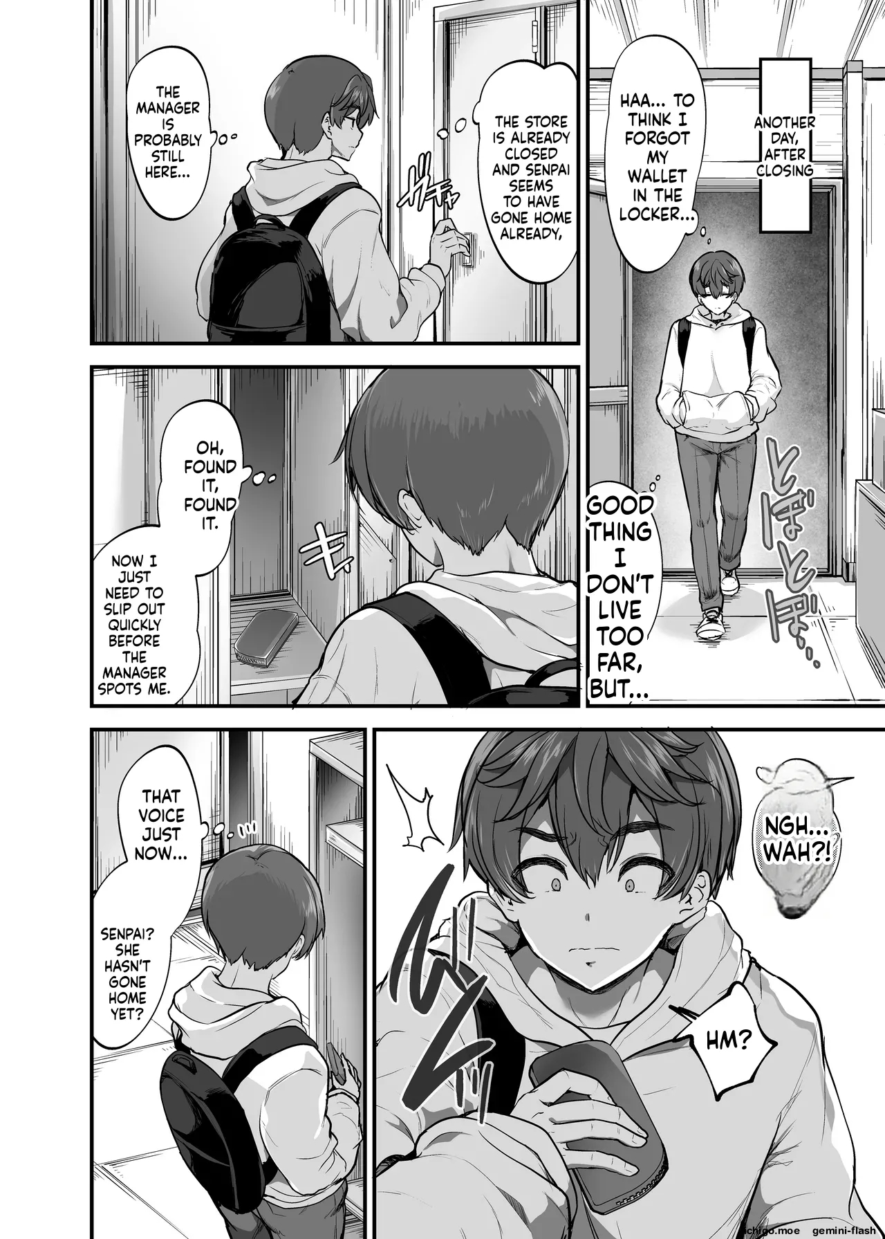 Beit Saki No Yasashii Senpai Wa Tenchou No Kaiinu Deshita. ~soshite Boka Wa Senpai Ni Kawareru~ page 9