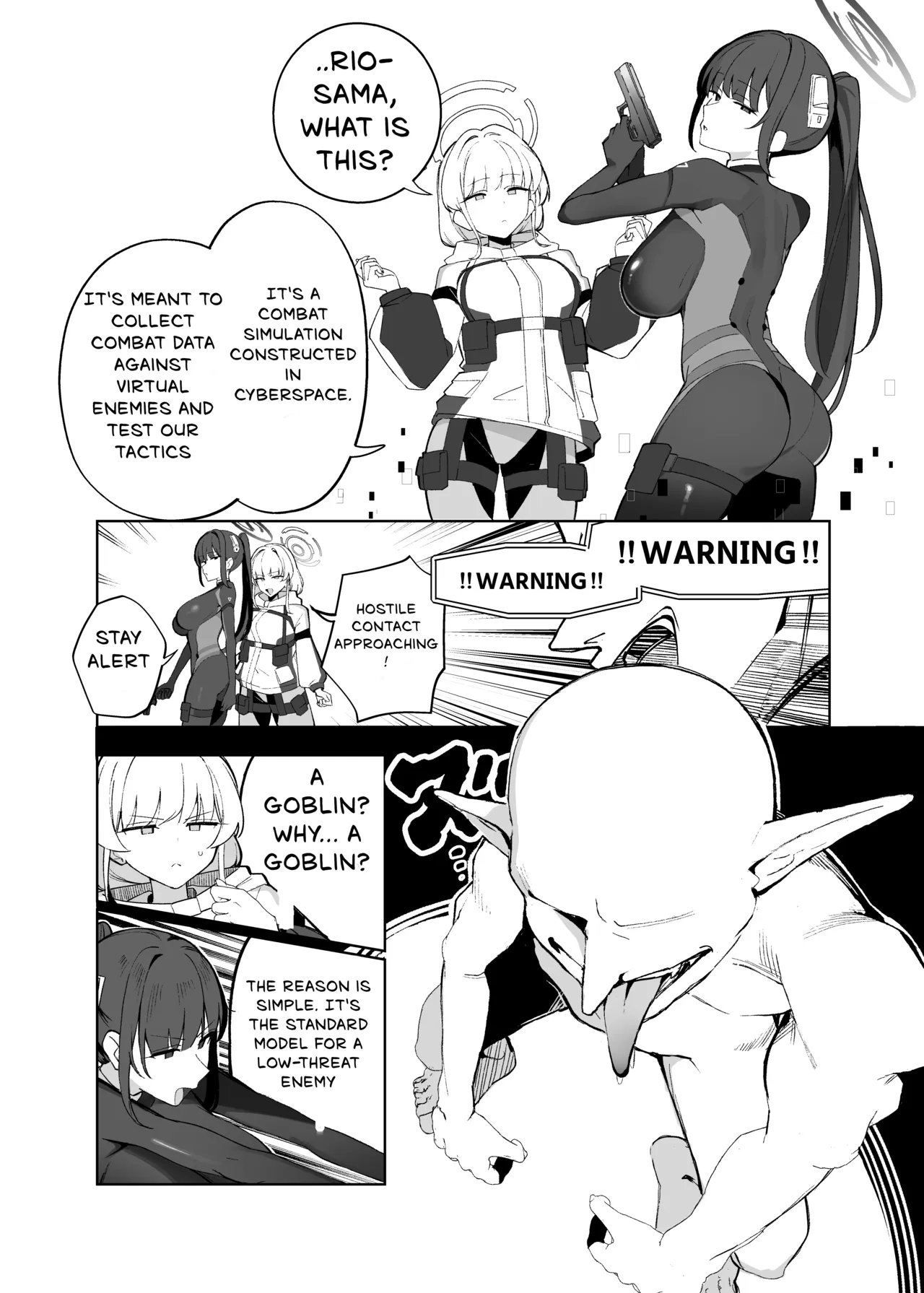 Bluearchive Azulane Goblin Erogaki Anthology "1,000,000 Goblins Attack" page 5