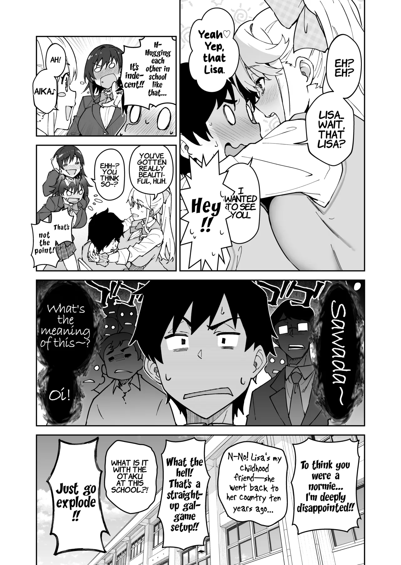 Cross My Heart ~the Tsundere Disciplinary Committee Member And The Beautiful Blonde Exchange Student~ page 10