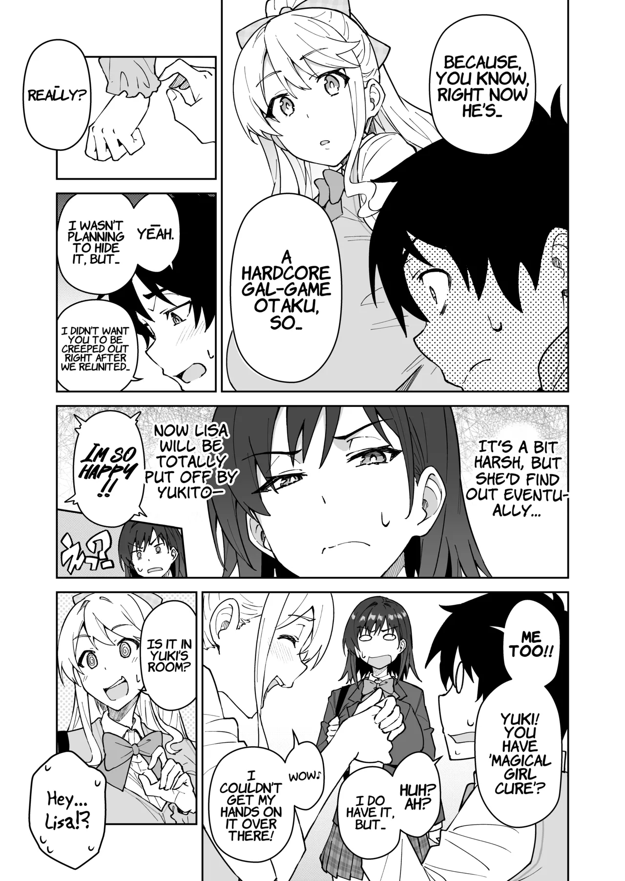 Cross My Heart ~the Tsundere Disciplinary Committee Member And The Beautiful Blonde Exchange Student~ page 12