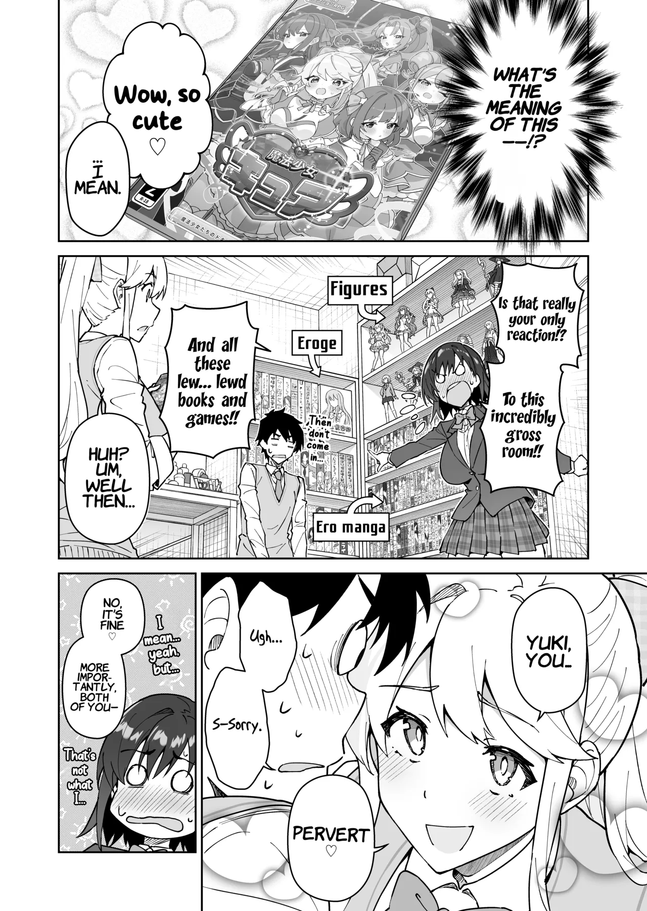 Cross My Heart ~the Tsundere Disciplinary Committee Member And The Beautiful Blonde Exchange Student~ page 13