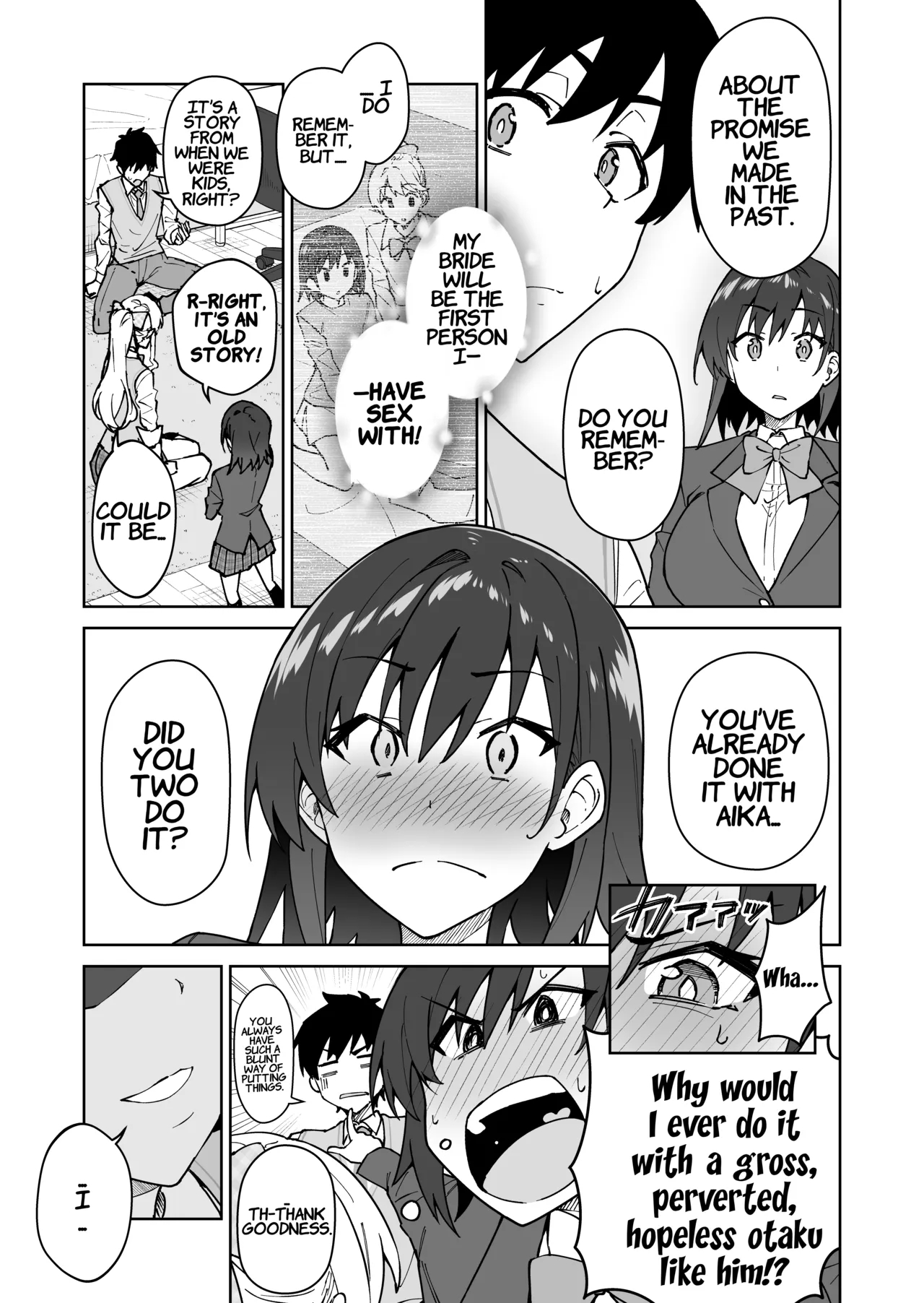Cross My Heart ~the Tsundere Disciplinary Committee Member And The Beautiful Blonde Exchange Student~ page 14