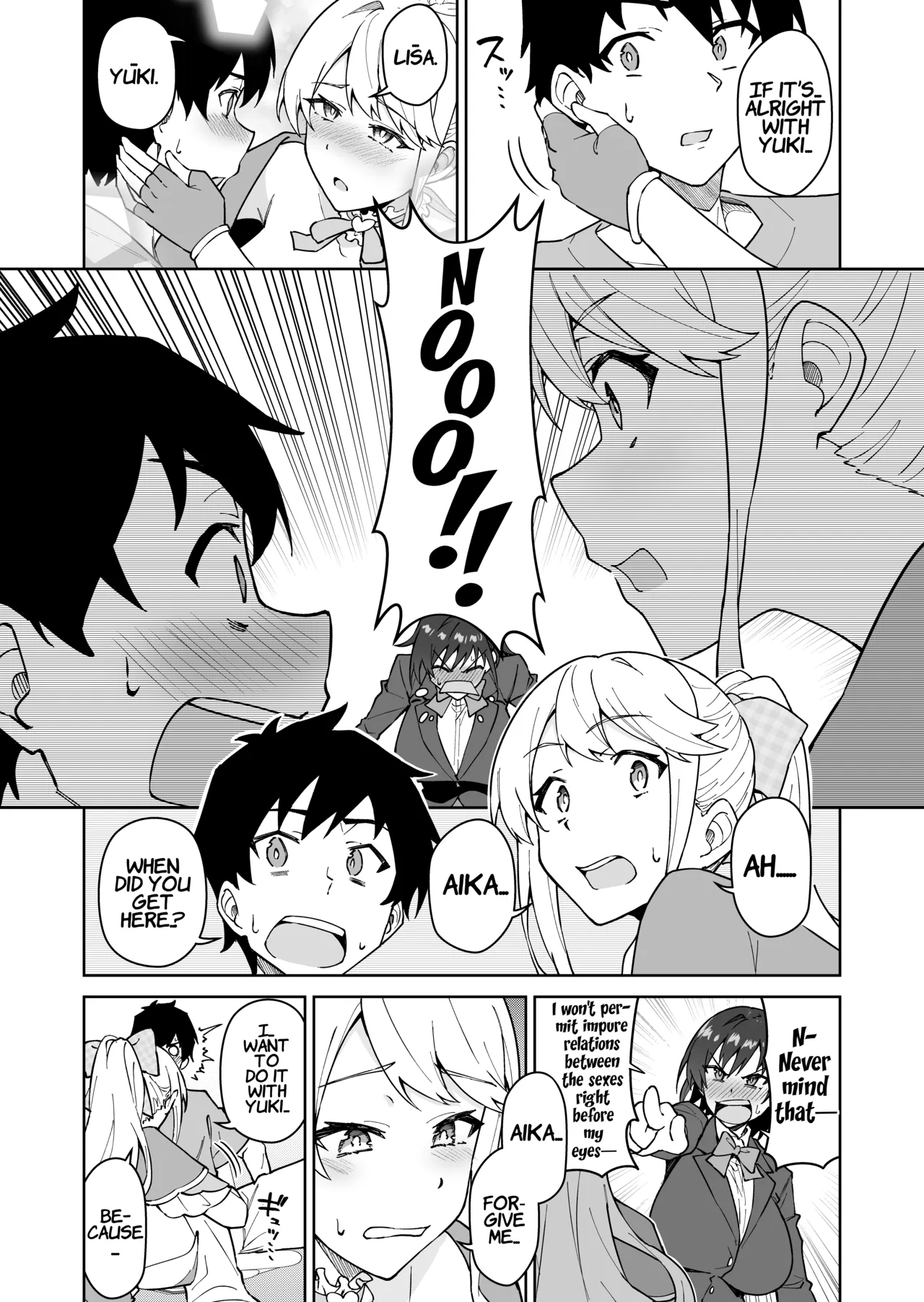 Cross My Heart ~the Tsundere Disciplinary Committee Member And The Beautiful Blonde Exchange Student~ page 20