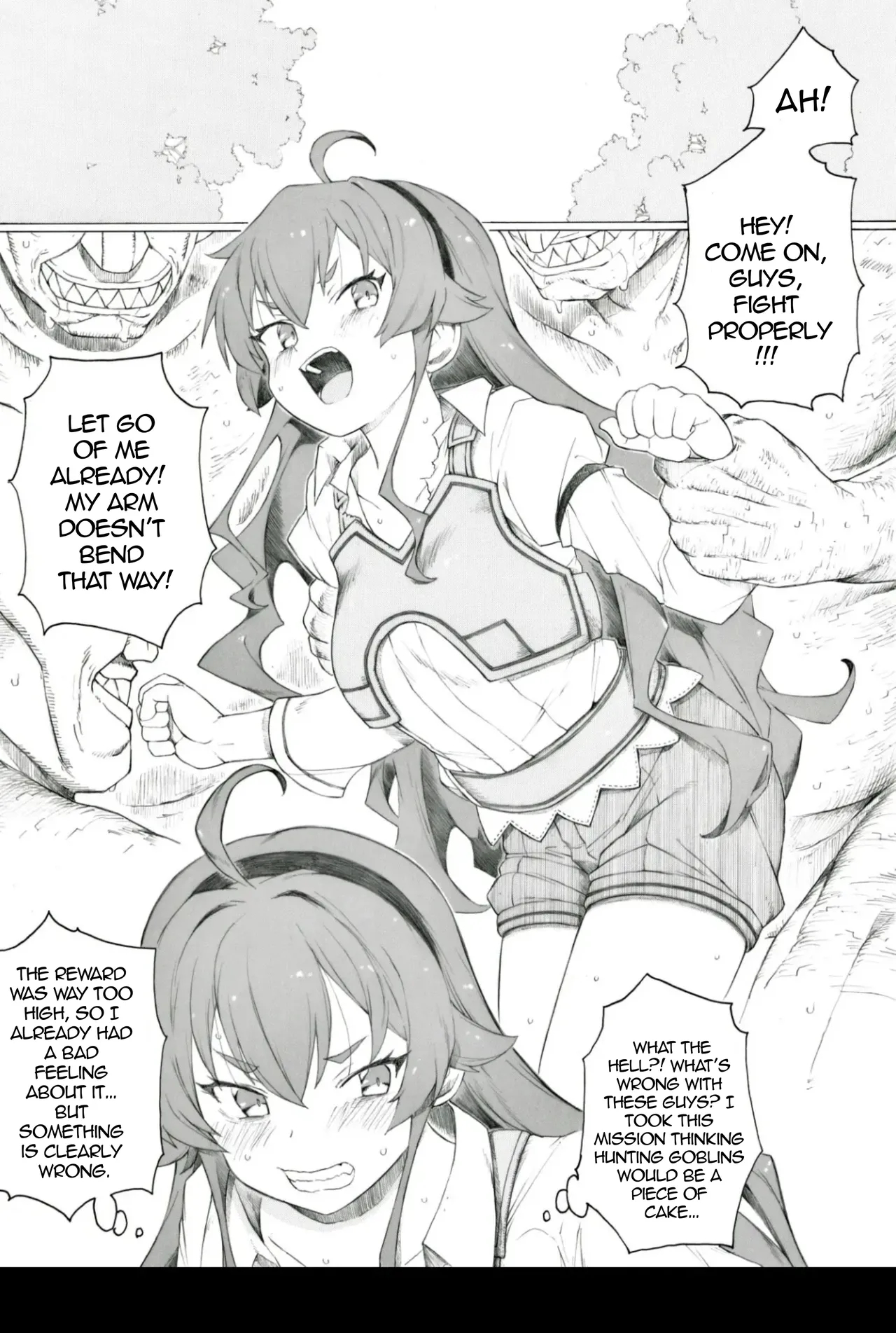 Eris Training Arc: I Might Have Gotten Pregnant With A Goblin Kitten, Nyan page 1