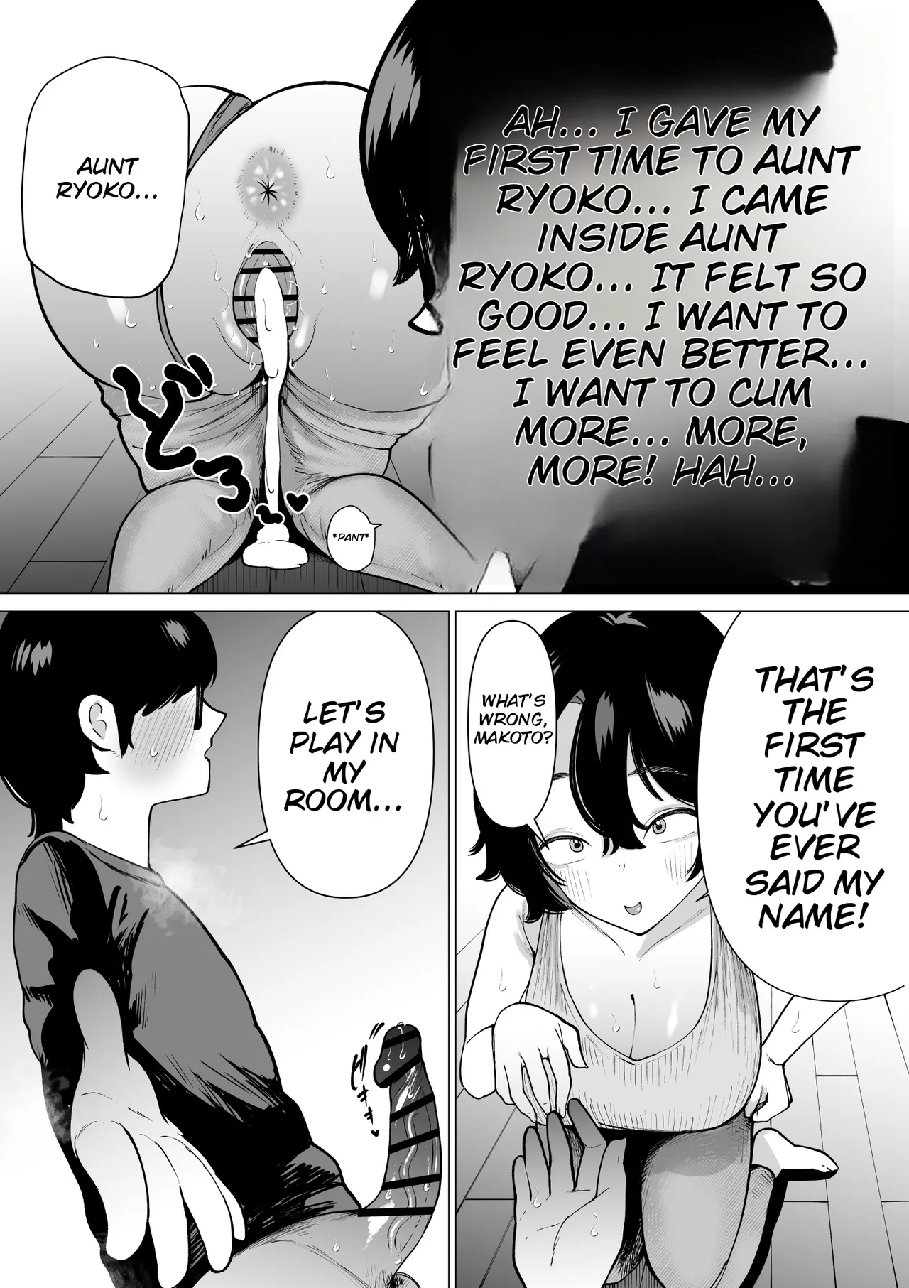 Hikikomori De Ero Manga Kaiteru Doutei Oikko To Oba-san Ga Icha Love Sex Suru Hanashi page 24
