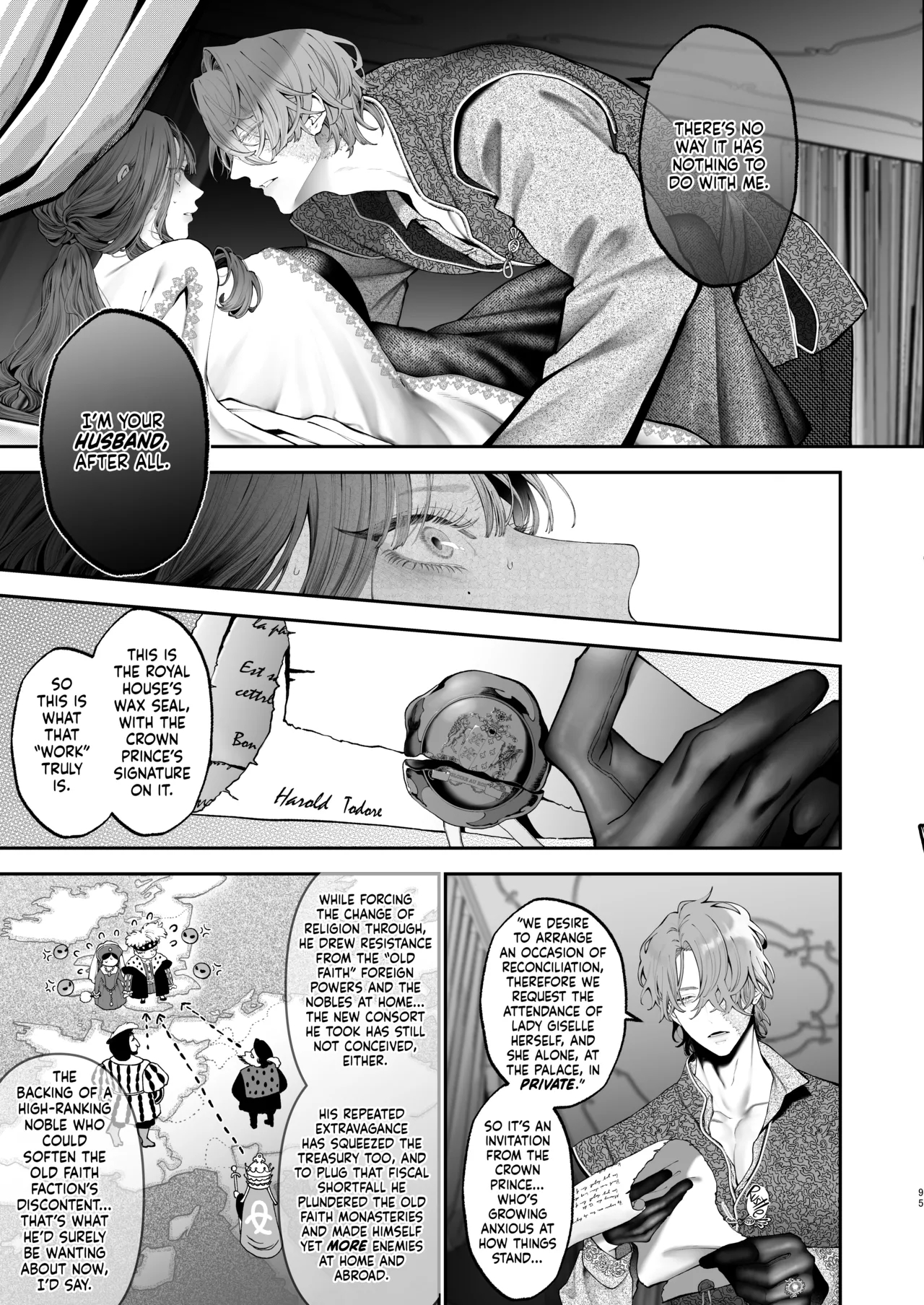 Houtou Kizoku Wa Moto Outaishihi To No Haramasekon De Isogashii - The Rake And The Once Crowned Princess page 94