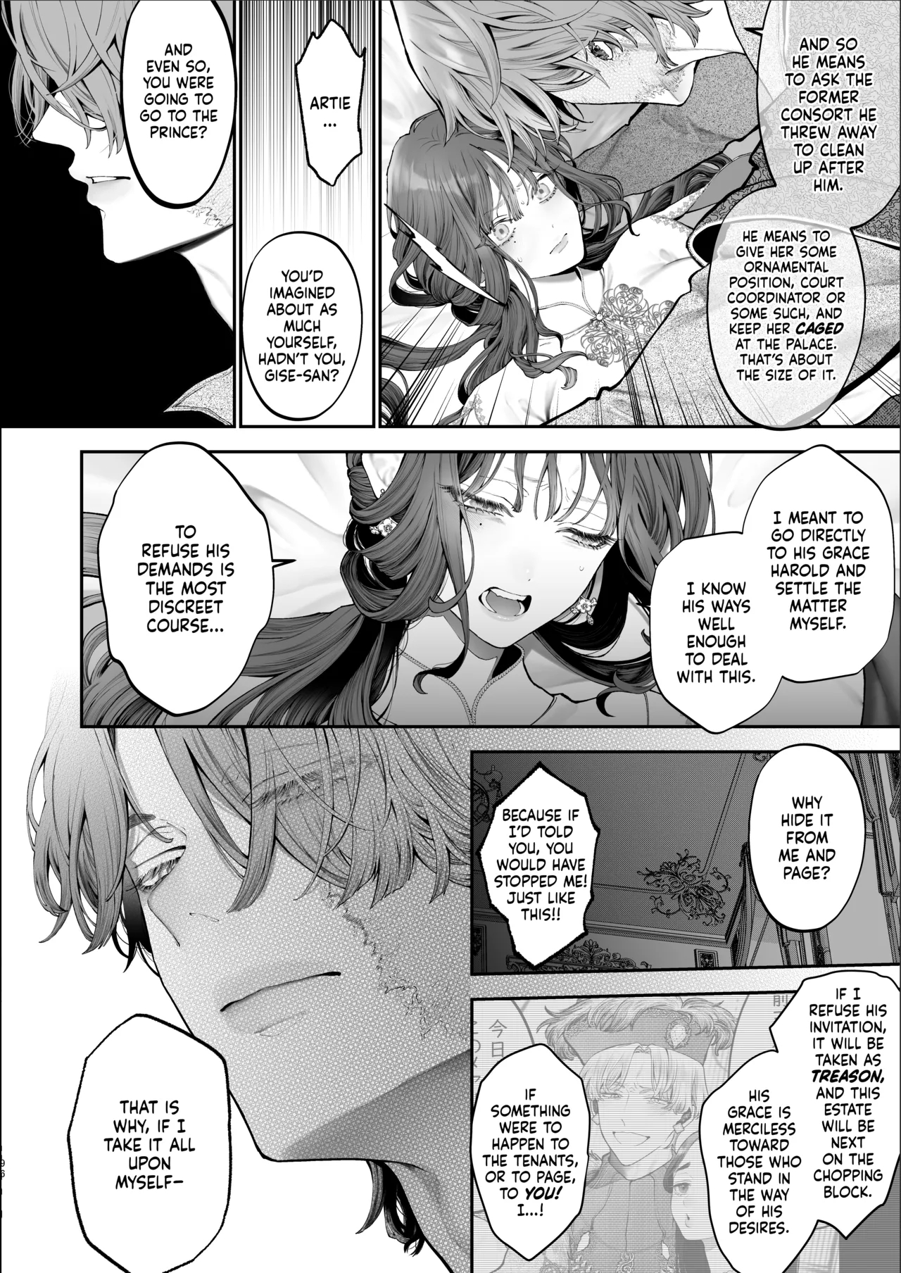 Houtou Kizoku Wa Moto Outaishihi To No Haramasekon De Isogashii - The Rake And The Once Crowned Princess page 95