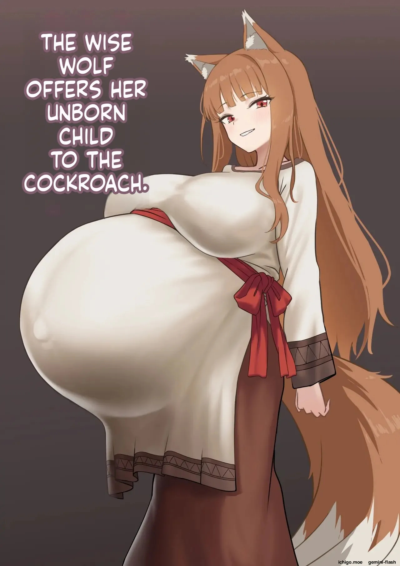 Ken Ookami Ha Gokiburi Ni Hara No Ko Wo Sasageru page 2