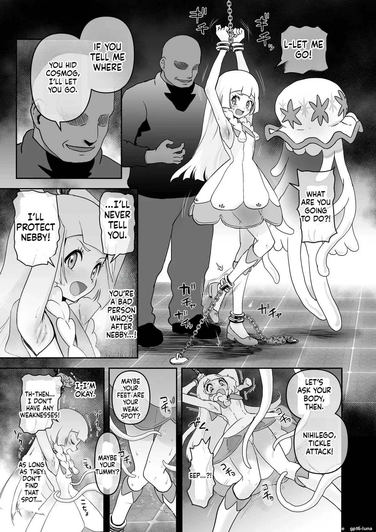Lillie's Humiliating Armpit Tickling page 1