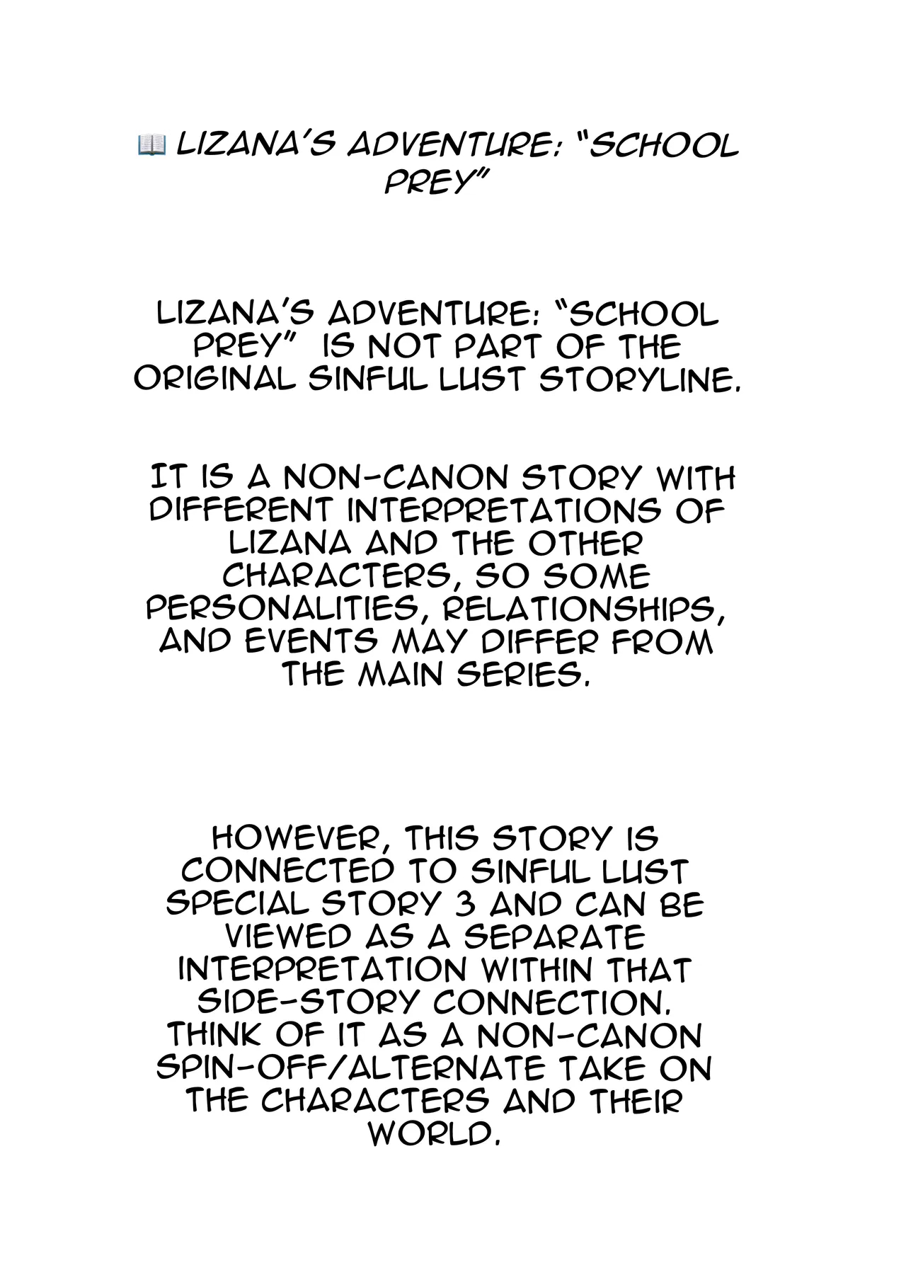 Lizana's Adventure School Prey - Part 01 page 2