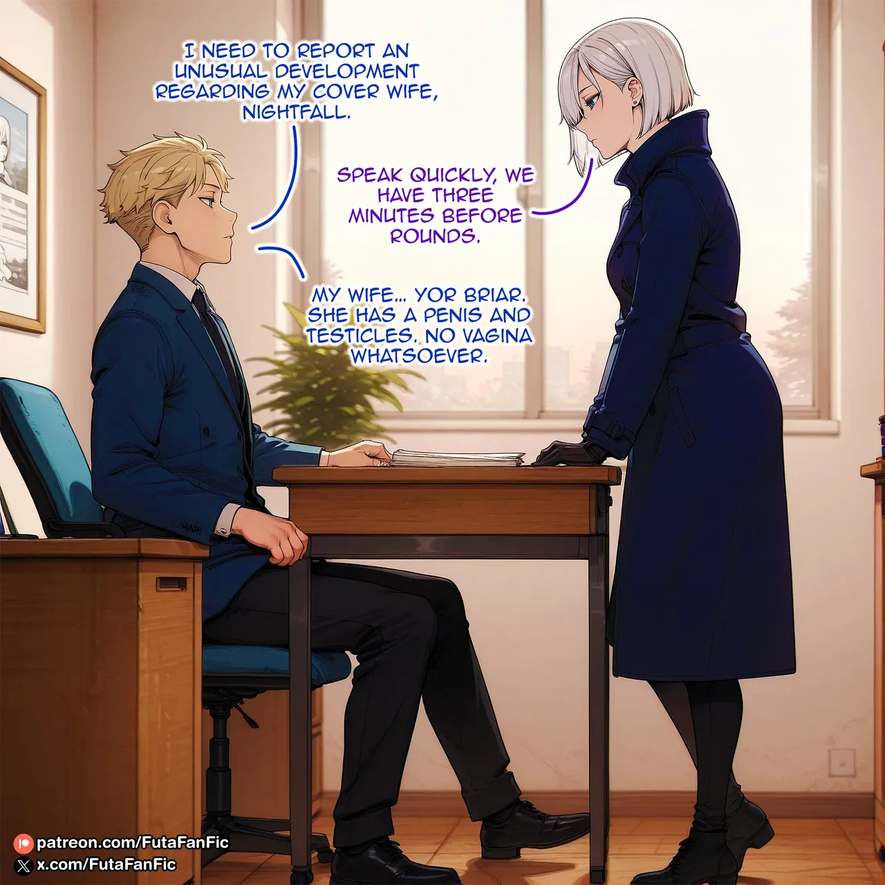 Mrs. Forger's Little Secret - Yor And Fiona - Futanari - page 1